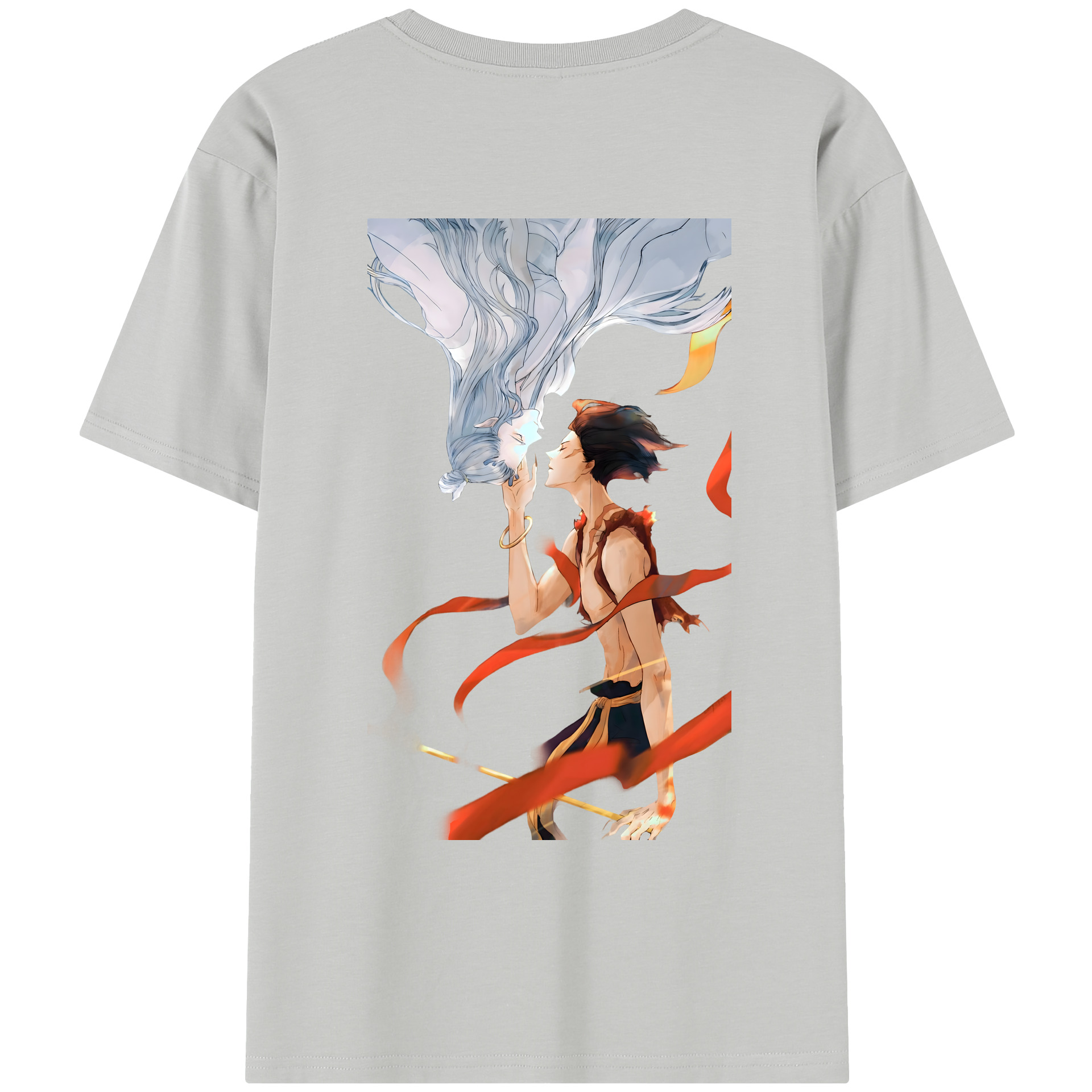 （画像用） Ne Zha 2 ナタ 魔童の大暴れ レディース半袖Tシャツ(バックプリント)