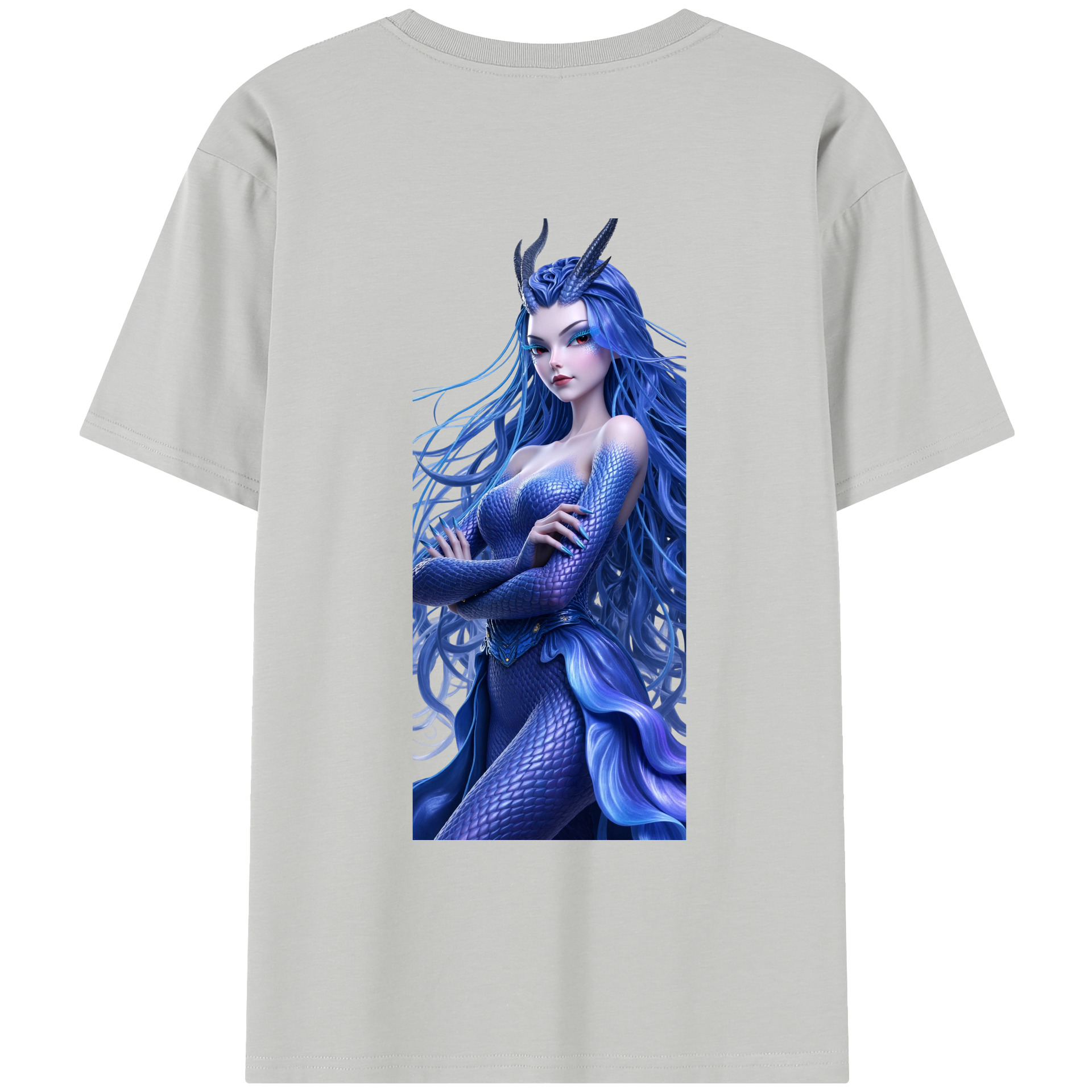 （画像用） Ne Zha 2 ナタ 魔童の大暴れ レディース半袖Tシャツ(バックプリント)