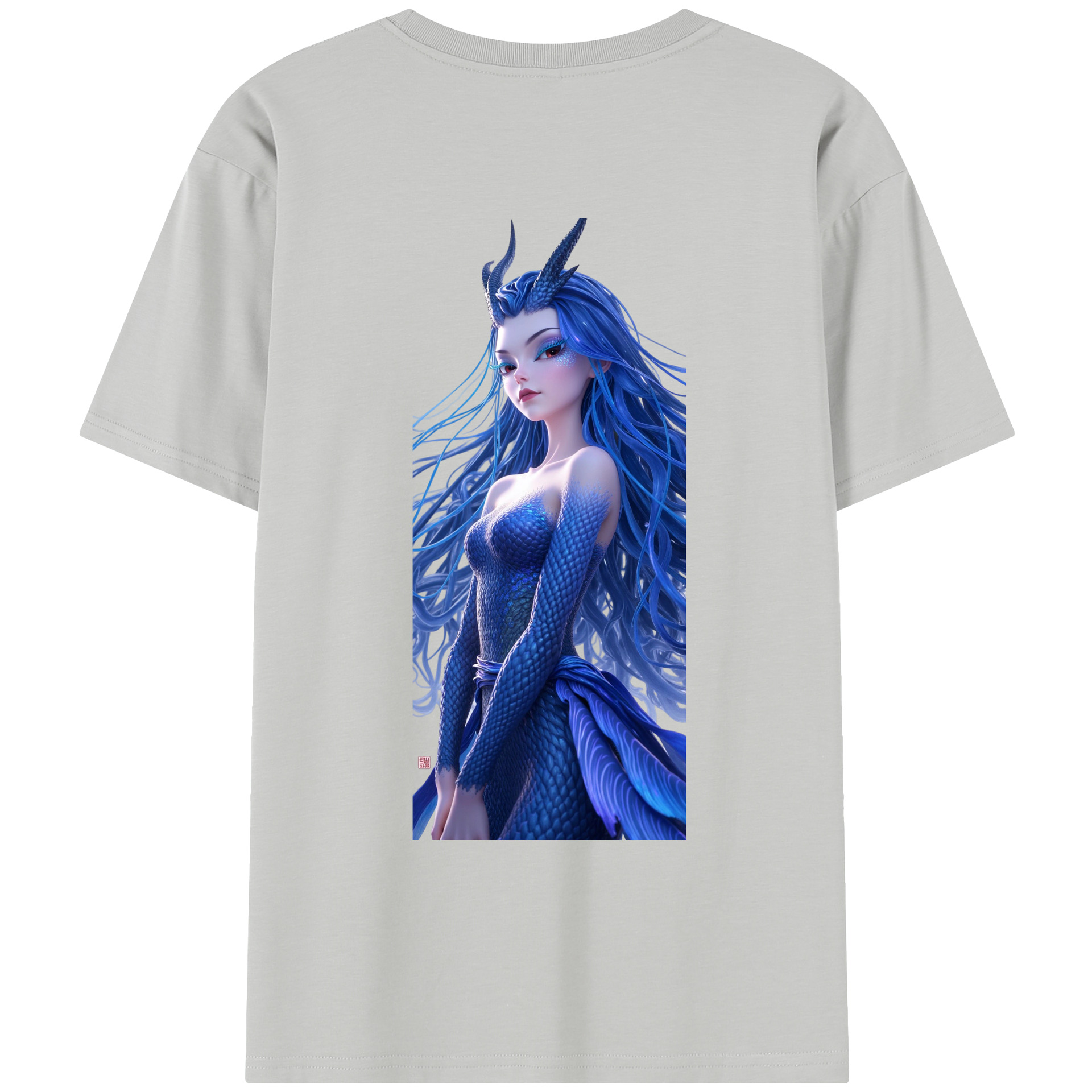 （画像用） Ne Zha 2 ナタ 魔童の大暴れ レディース半袖Tシャツ(バックプリント)