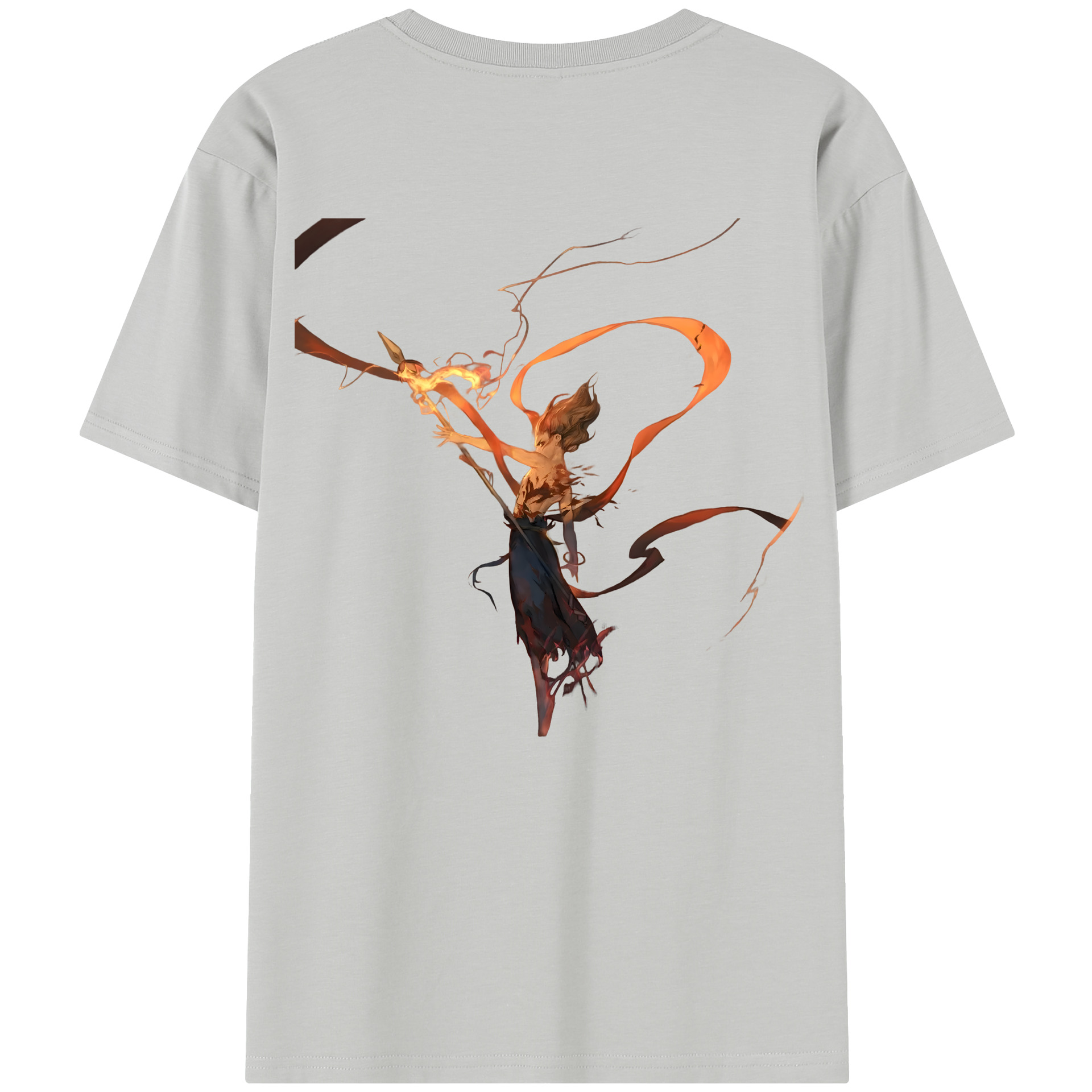 （画像用） Ne Zha 2 ナタ 魔童の大暴れ レディース半袖Tシャツ(バックプリント)