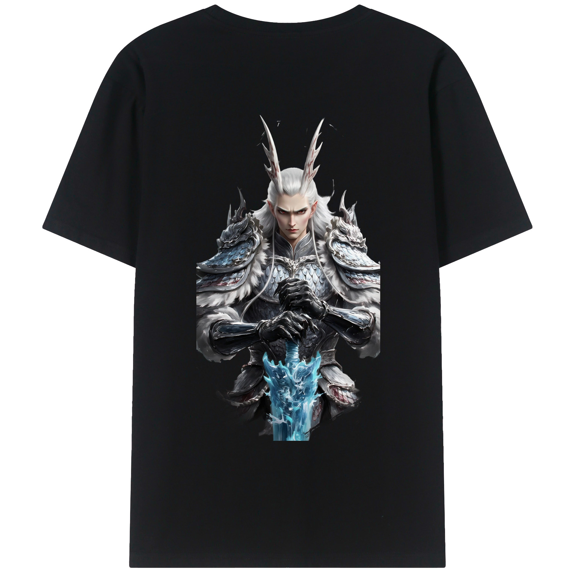 （画像用） Ne Zha 2 ナタ 魔童の大暴れ レディース半袖Tシャツ(バックプリント)