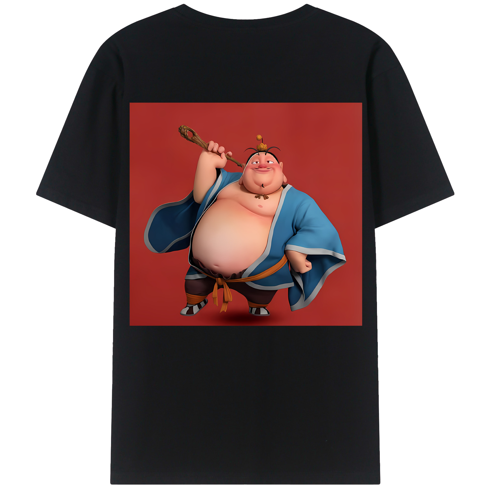 （画像用） Ne Zha 2 ナタ 魔童の大暴れ レディース半袖Tシャツ(バックプリント)