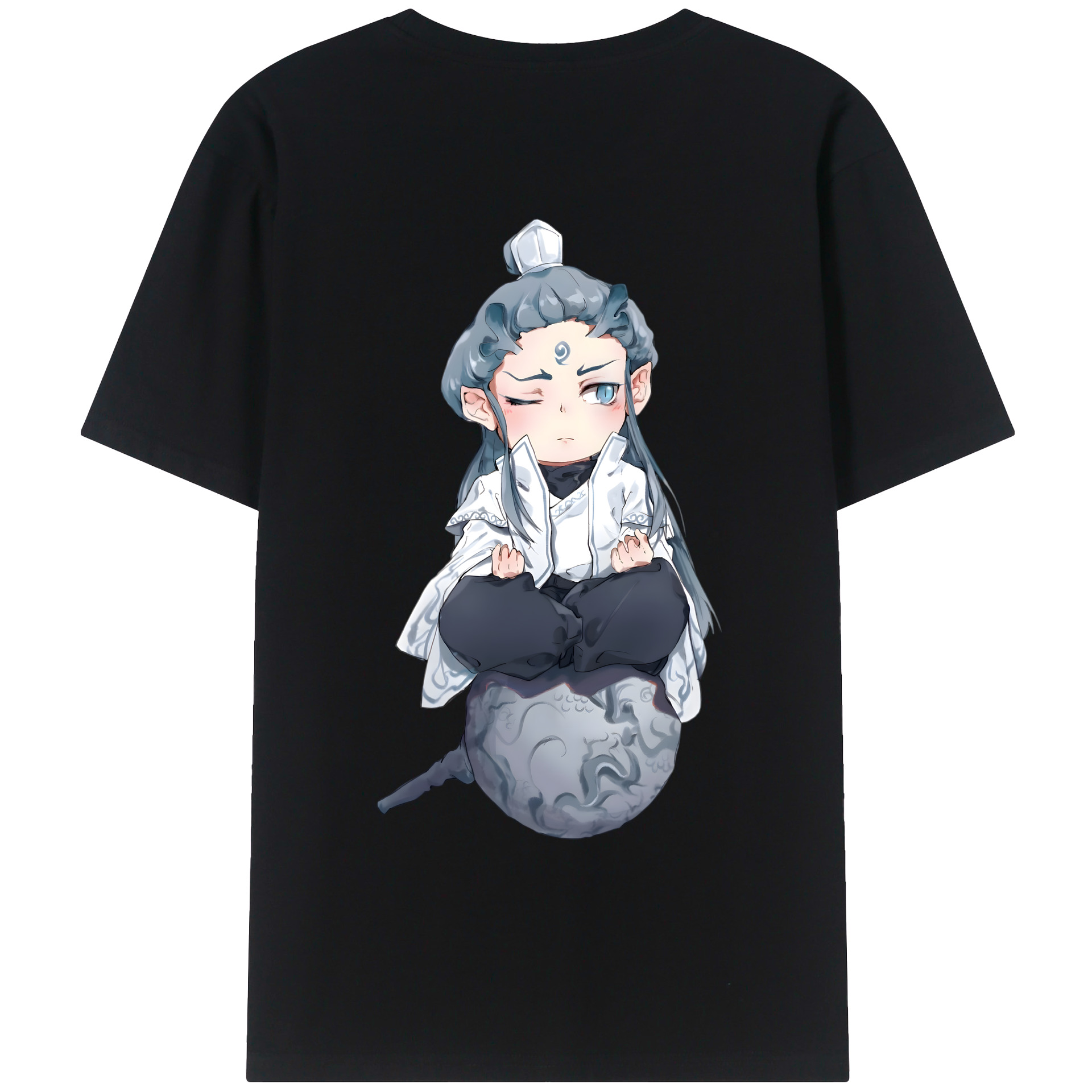 （画像用） Ne Zha 2 ナタ 魔童の大暴れ レディース半袖Tシャツ(バックプリント)