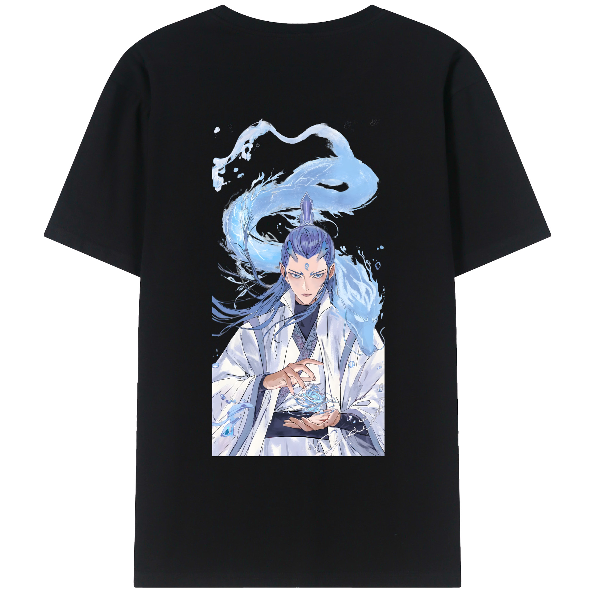 （画像用） Ne Zha 2 ナタ 魔童の大暴れ レディース半袖Tシャツ(バックプリント)