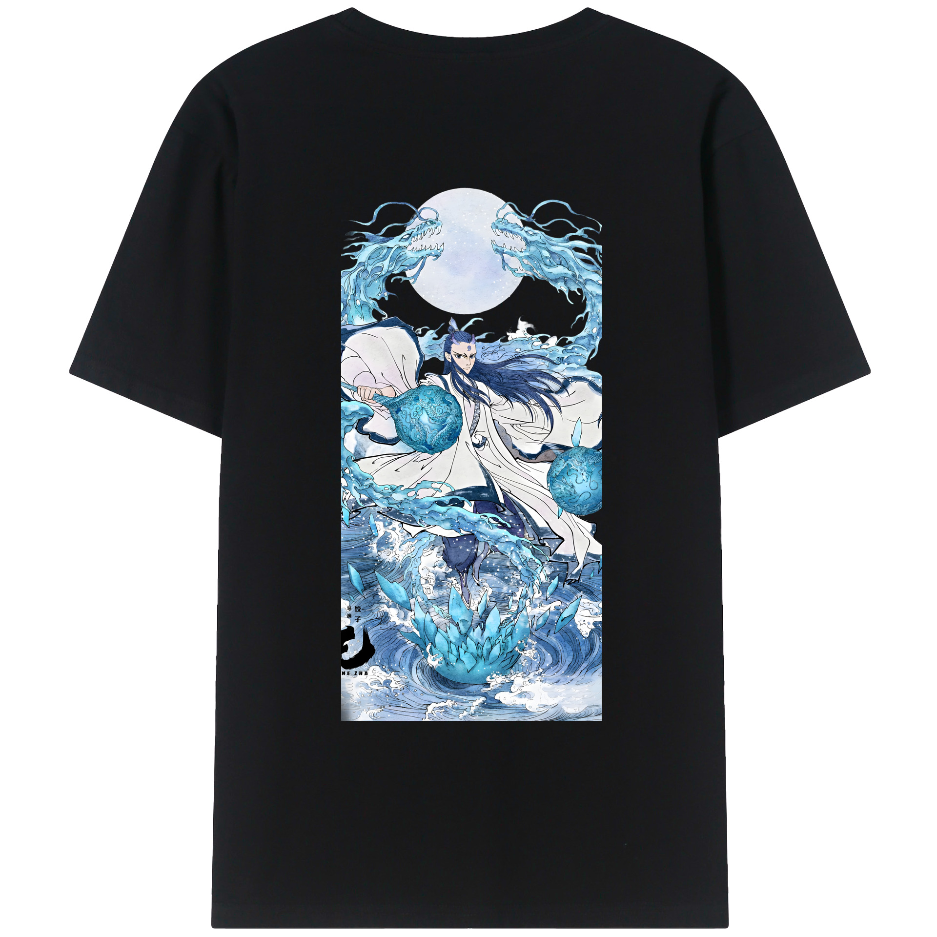 （画像用） Ne Zha 2 ナタ 魔童の大暴れ レディース半袖Tシャツ(バックプリント)