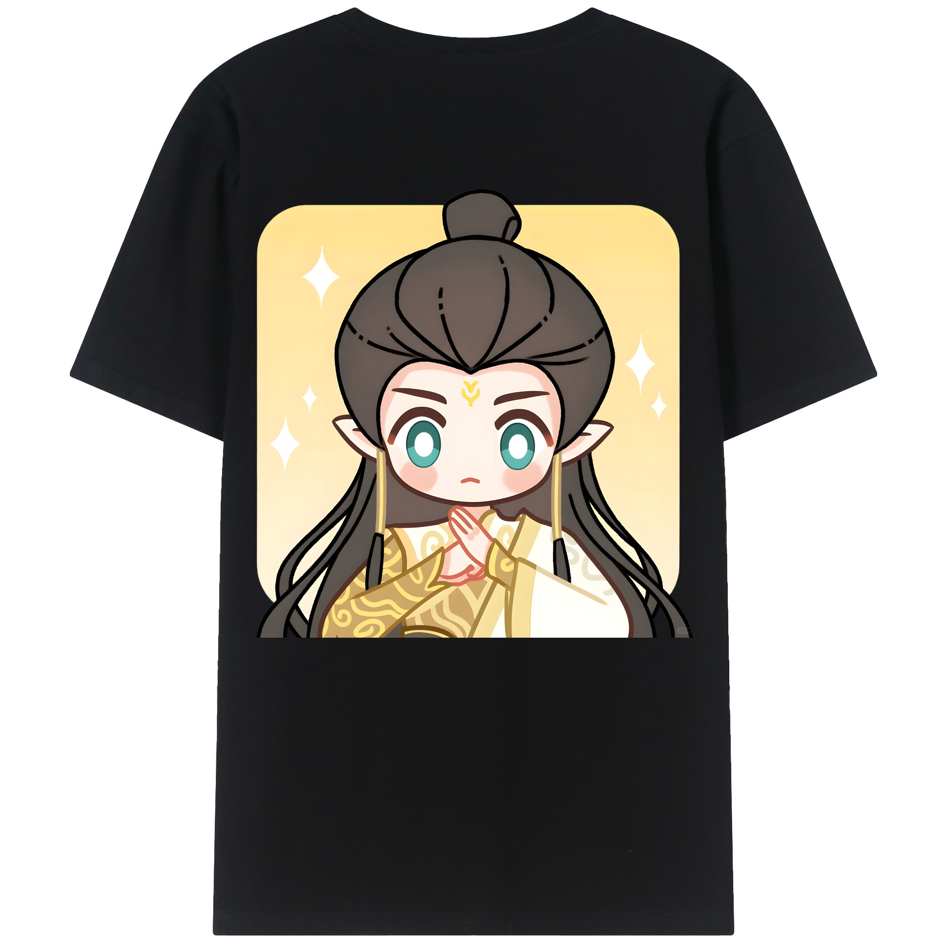 （画像用） Ne Zha 2 ナタ 魔童の大暴れ レディース半袖Tシャツ(バックプリント)