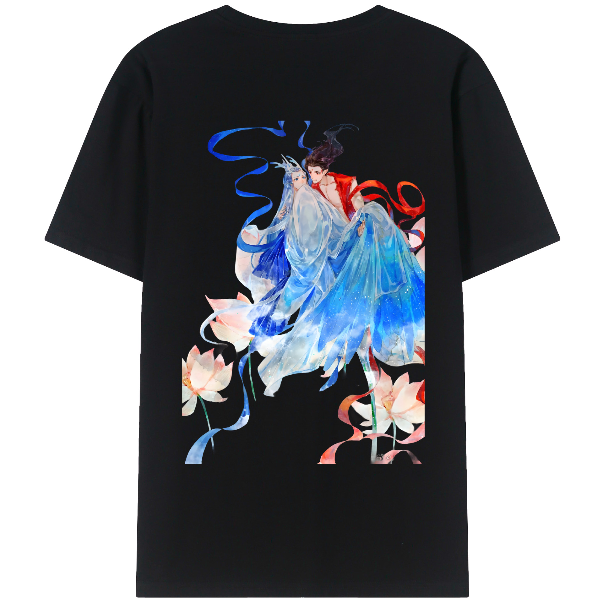 （画像用） Ne Zha 2 ナタ 魔童の大暴れ レディース半袖Tシャツ(バックプリント)