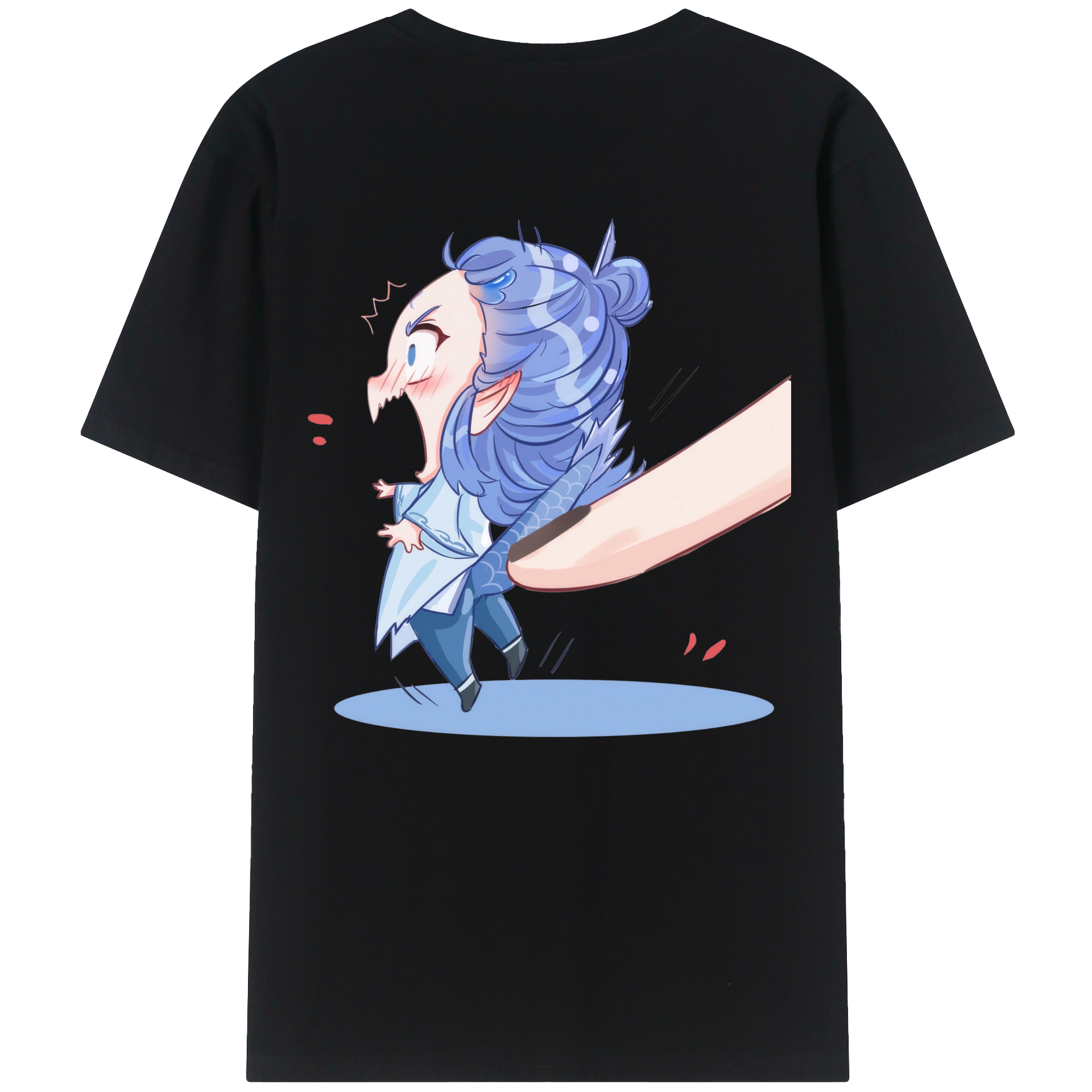 （画像用） Ne Zha 2 ナタ 魔童の大暴れ レディース半袖Tシャツ(バックプリント)