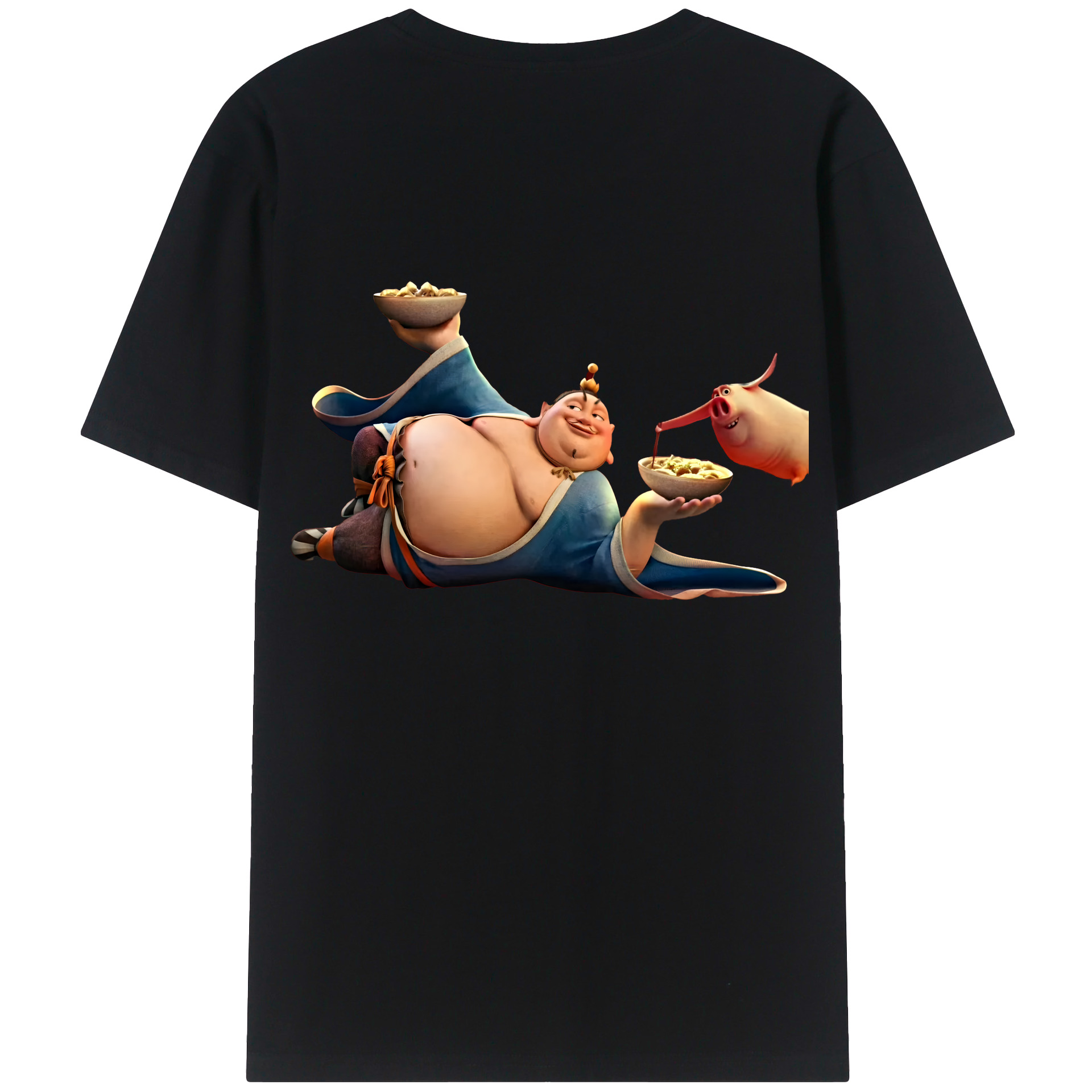 （画像用） Ne Zha 2 ナタ 魔童の大暴れ レディース半袖Tシャツ(バックプリント)