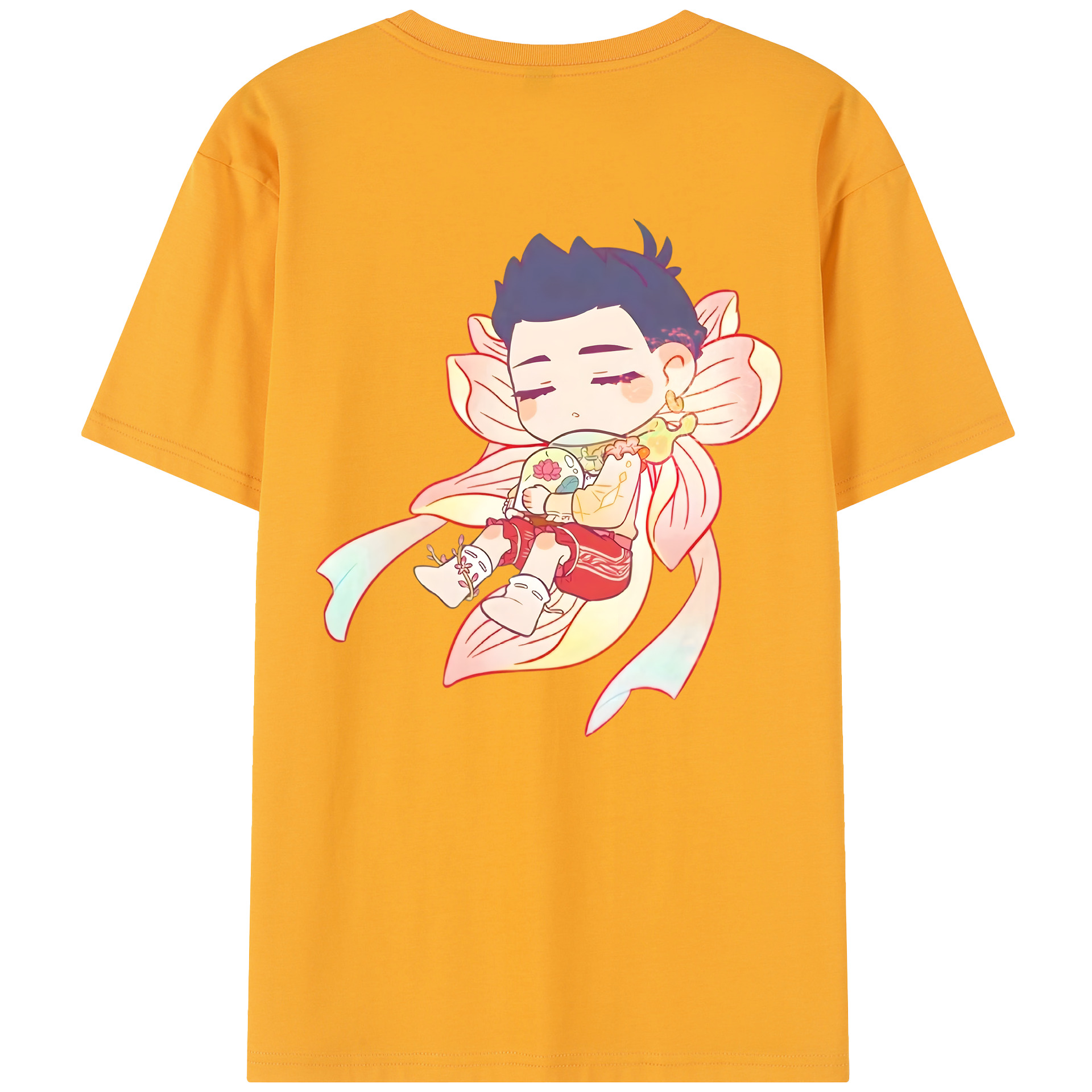 （画像用） Ne Zha 2 ナタ 魔童の大暴れ レディース半袖Tシャツ(バックプリント)