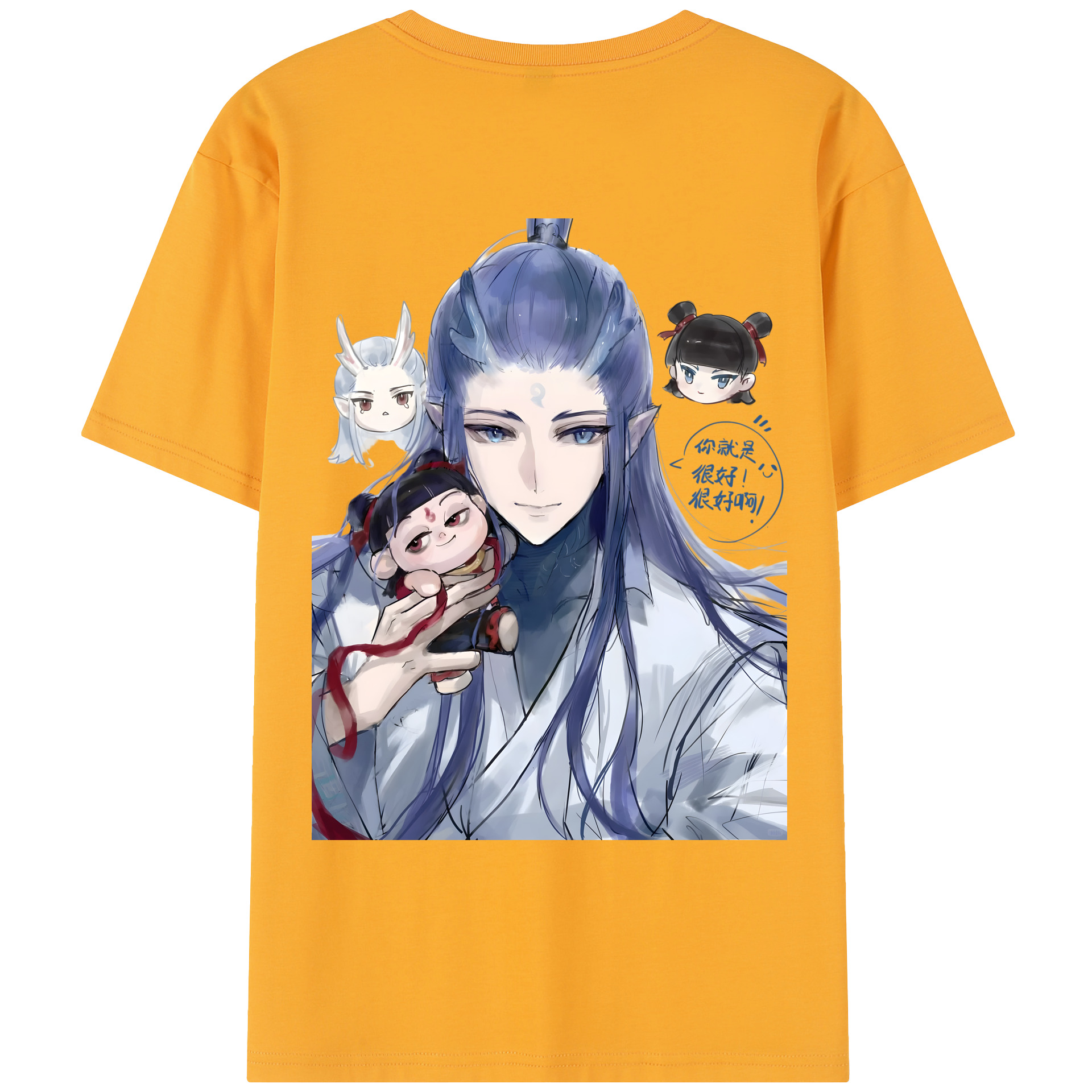 （画像用） Ne Zha 2 ナタ 魔童の大暴れ レディース半袖Tシャツ(バックプリント)