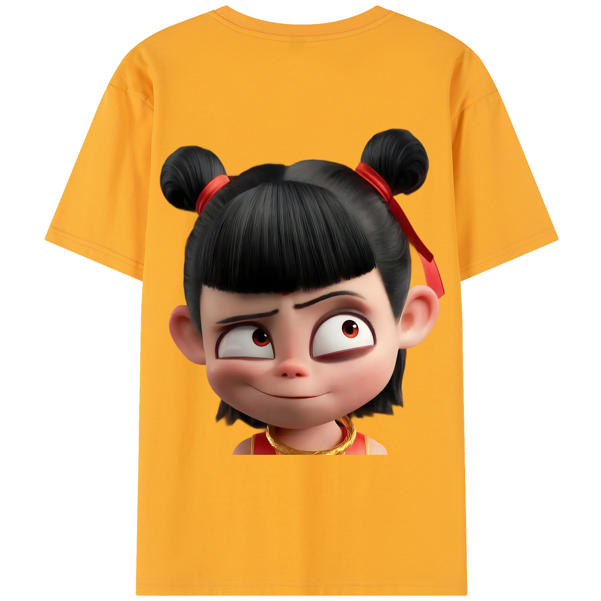 （画像用） Ne Zha 2 ナタ 魔童の大暴れ レディース半袖Tシャツ(バックプリント)