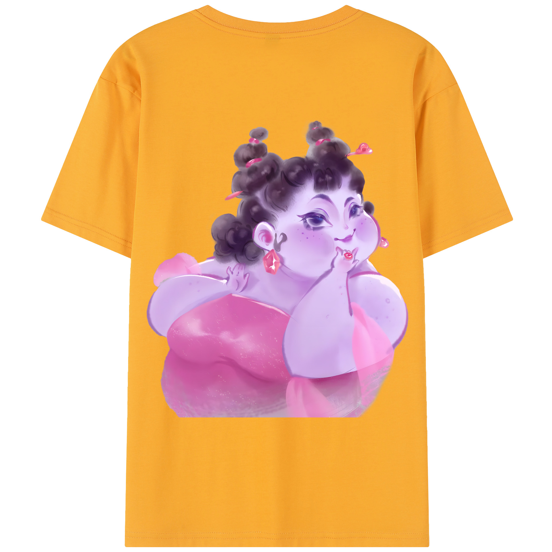 （画像用） Ne Zha 2 ナタ 魔童の大暴れ レディース半袖Tシャツ(バックプリント)