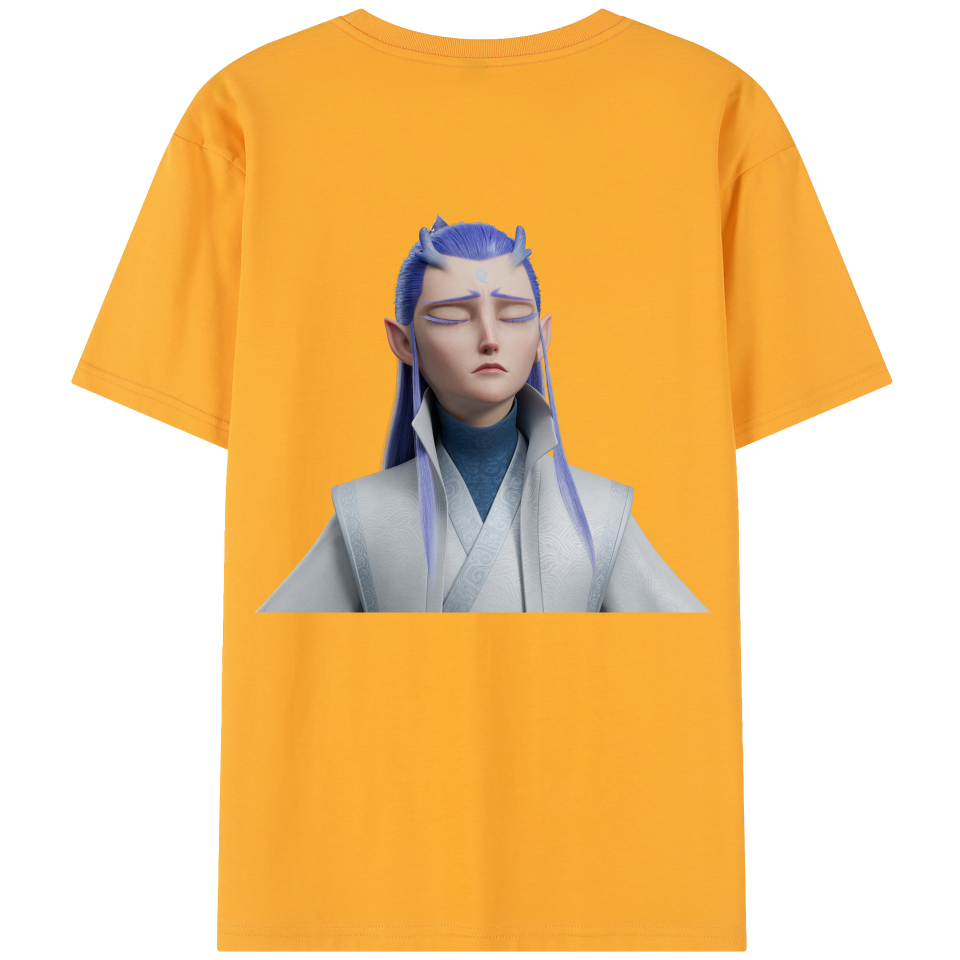 （画像用） Ne Zha 2 ナタ 魔童の大暴れ レディース半袖Tシャツ(バックプリント)