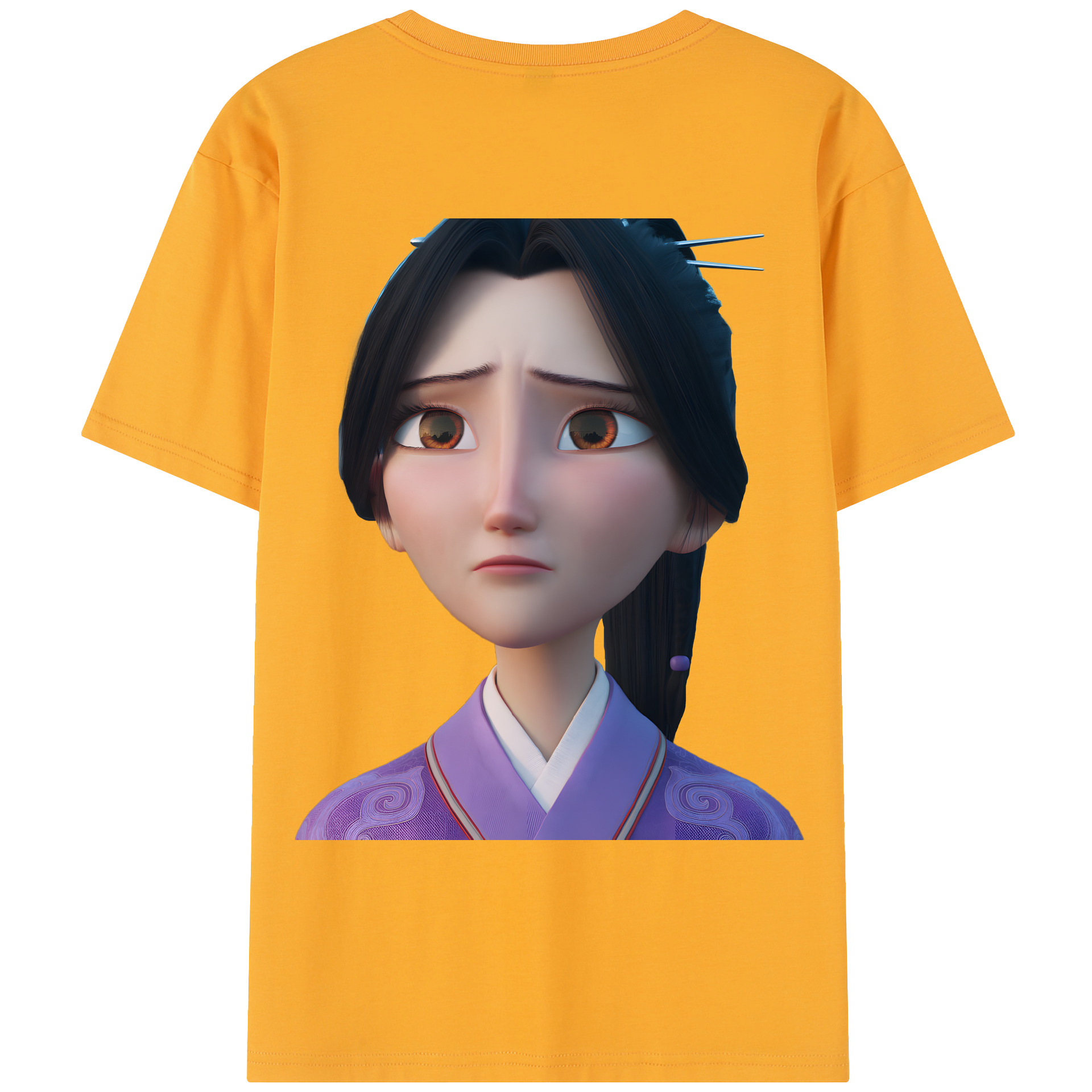 （画像用） Ne Zha 2 ナタ 魔童の大暴れ レディース半袖Tシャツ(バックプリント)
