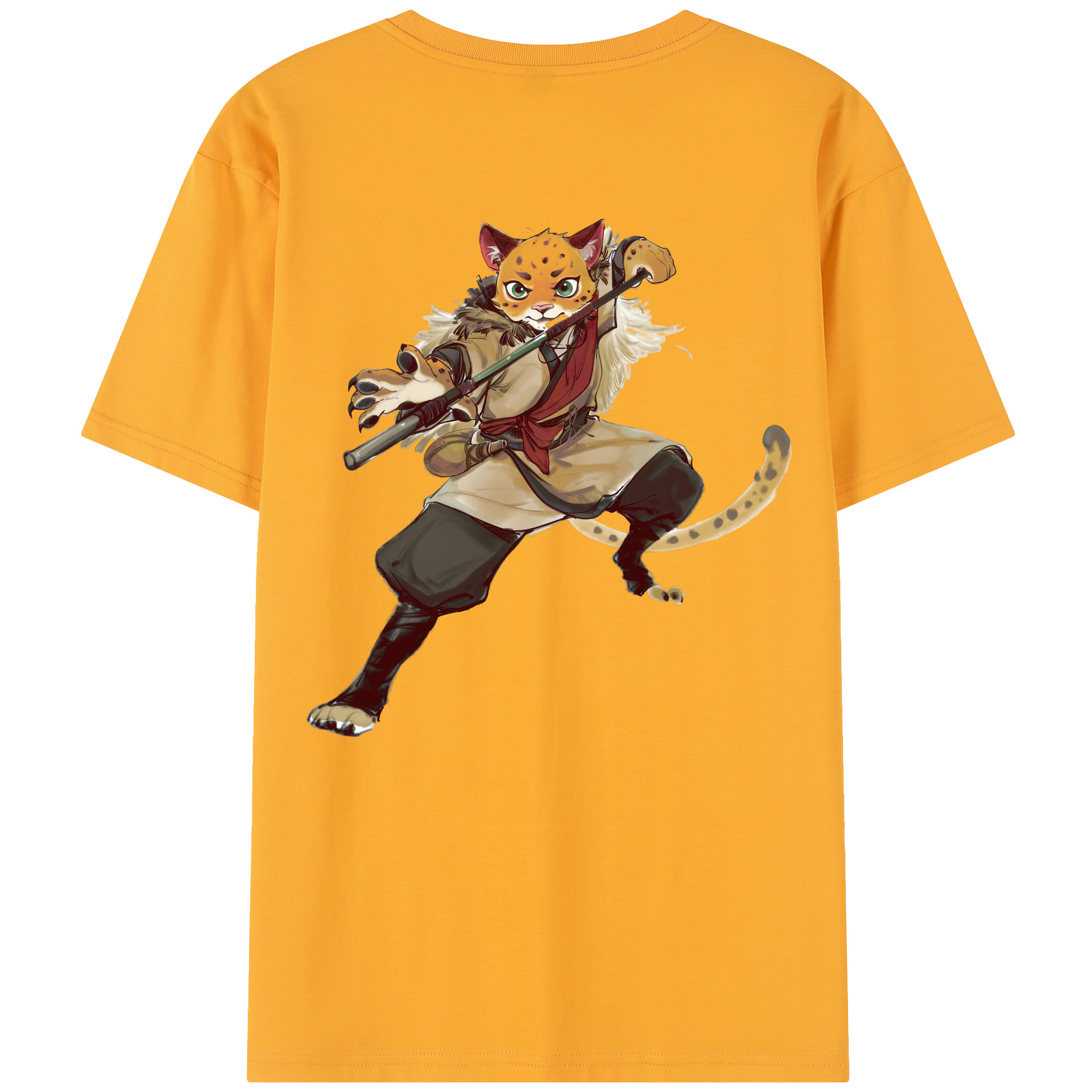 （画像用） Ne Zha 2 ナタ 魔童の大暴れ レディース半袖Tシャツ(バックプリント)