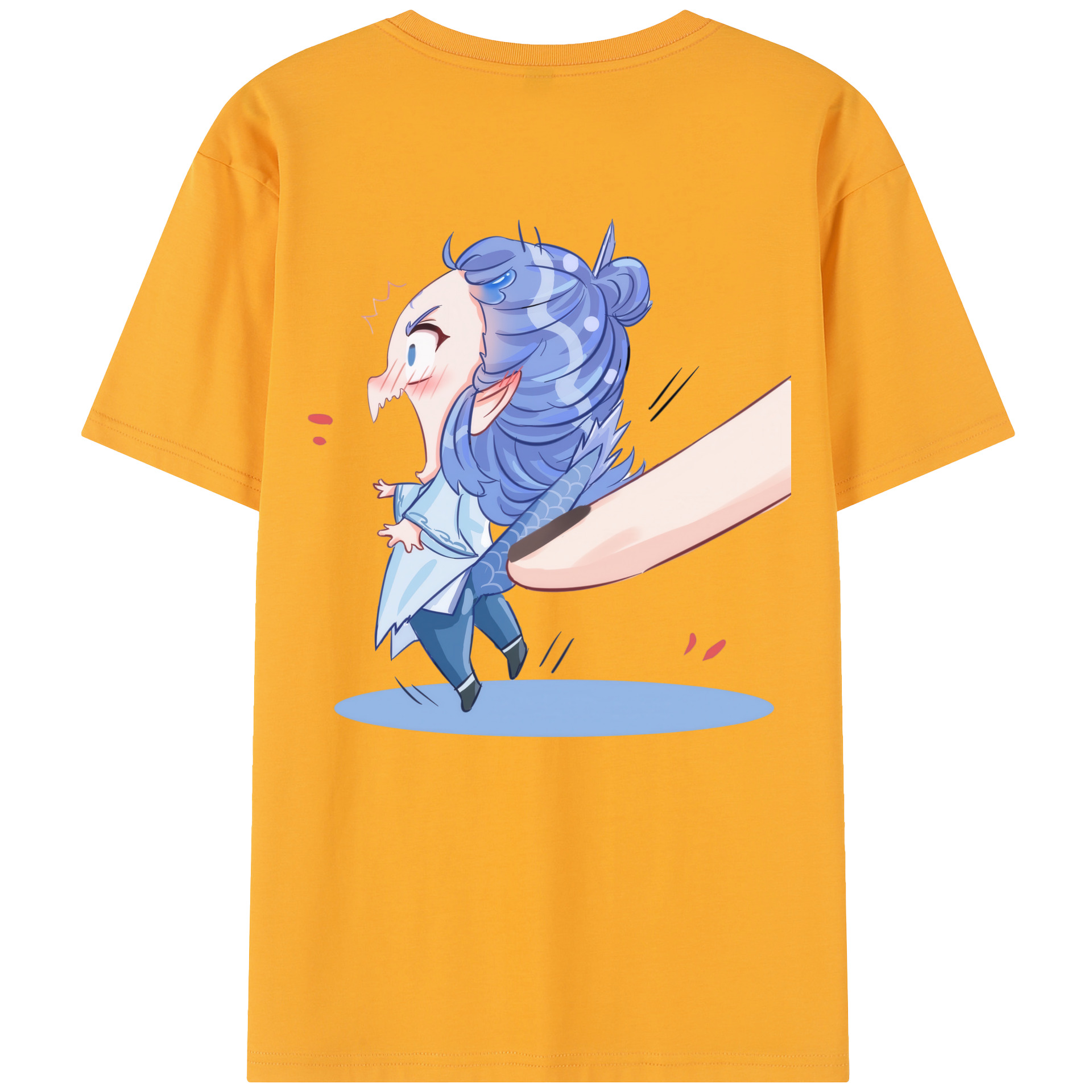 （画像用） Ne Zha 2 ナタ 魔童の大暴れ レディース半袖Tシャツ(バックプリント)