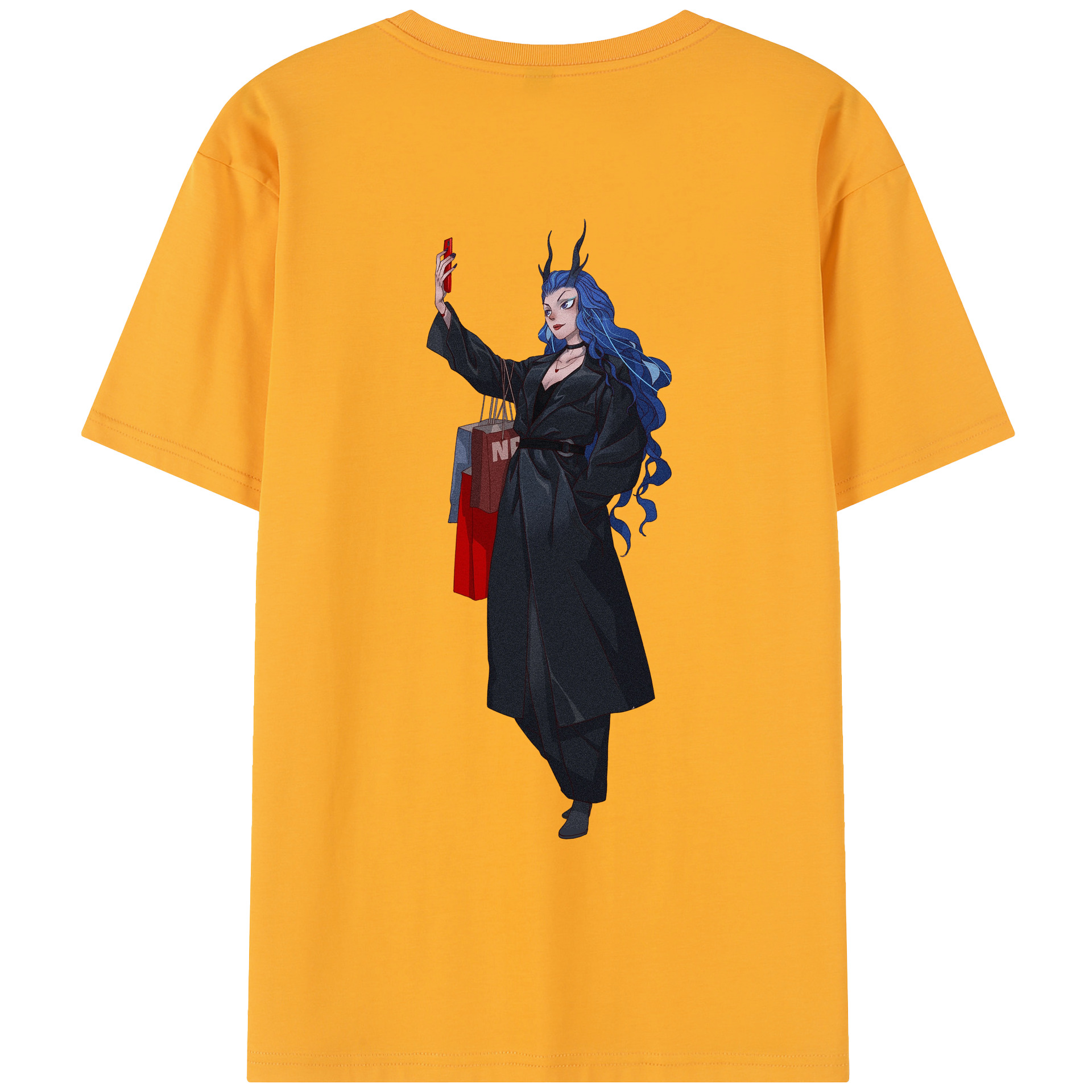 （画像用） Ne Zha 2 ナタ 魔童の大暴れ レディース半袖Tシャツ(バックプリント)
