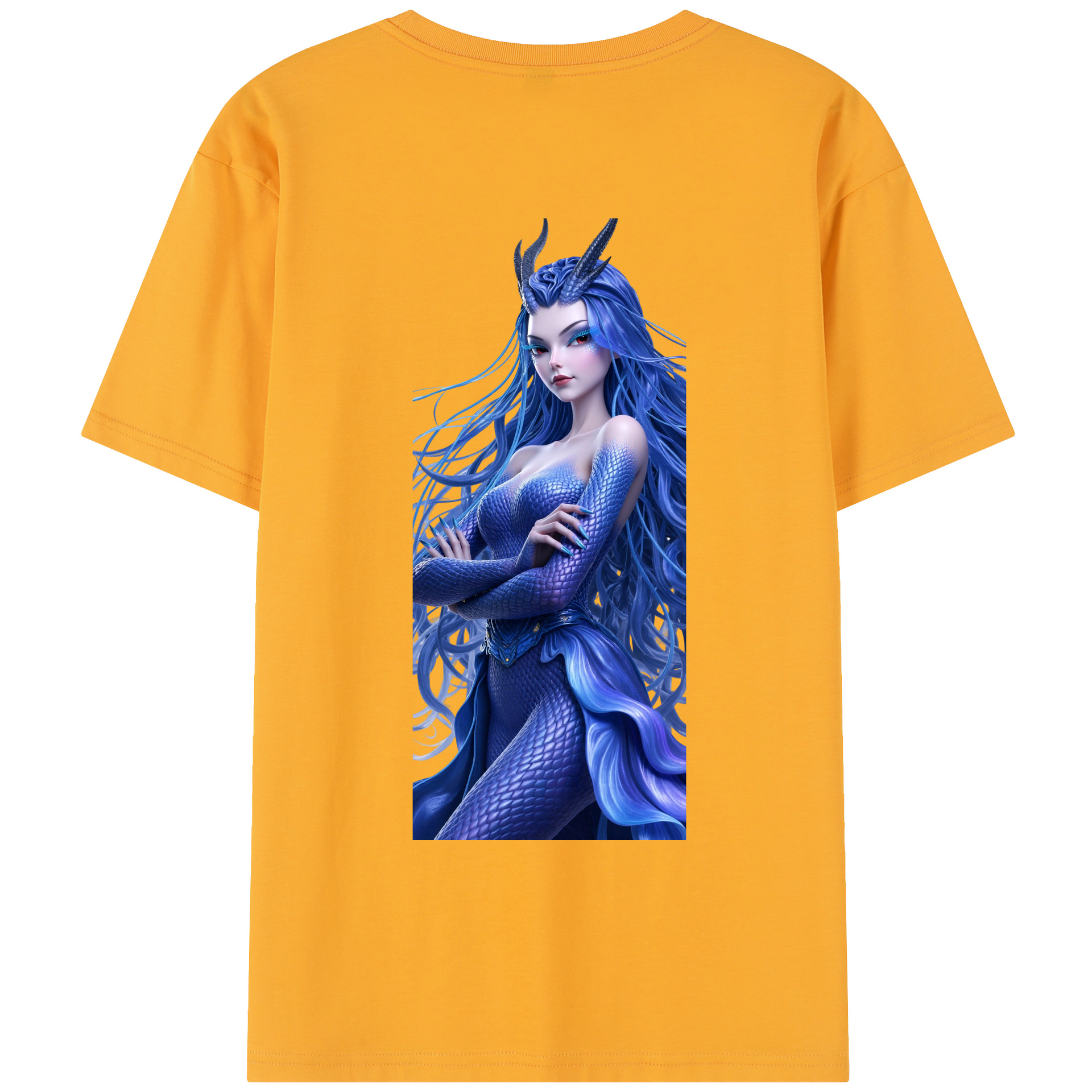 （画像用） Ne Zha 2 ナタ 魔童の大暴れ レディース半袖Tシャツ(バックプリント)