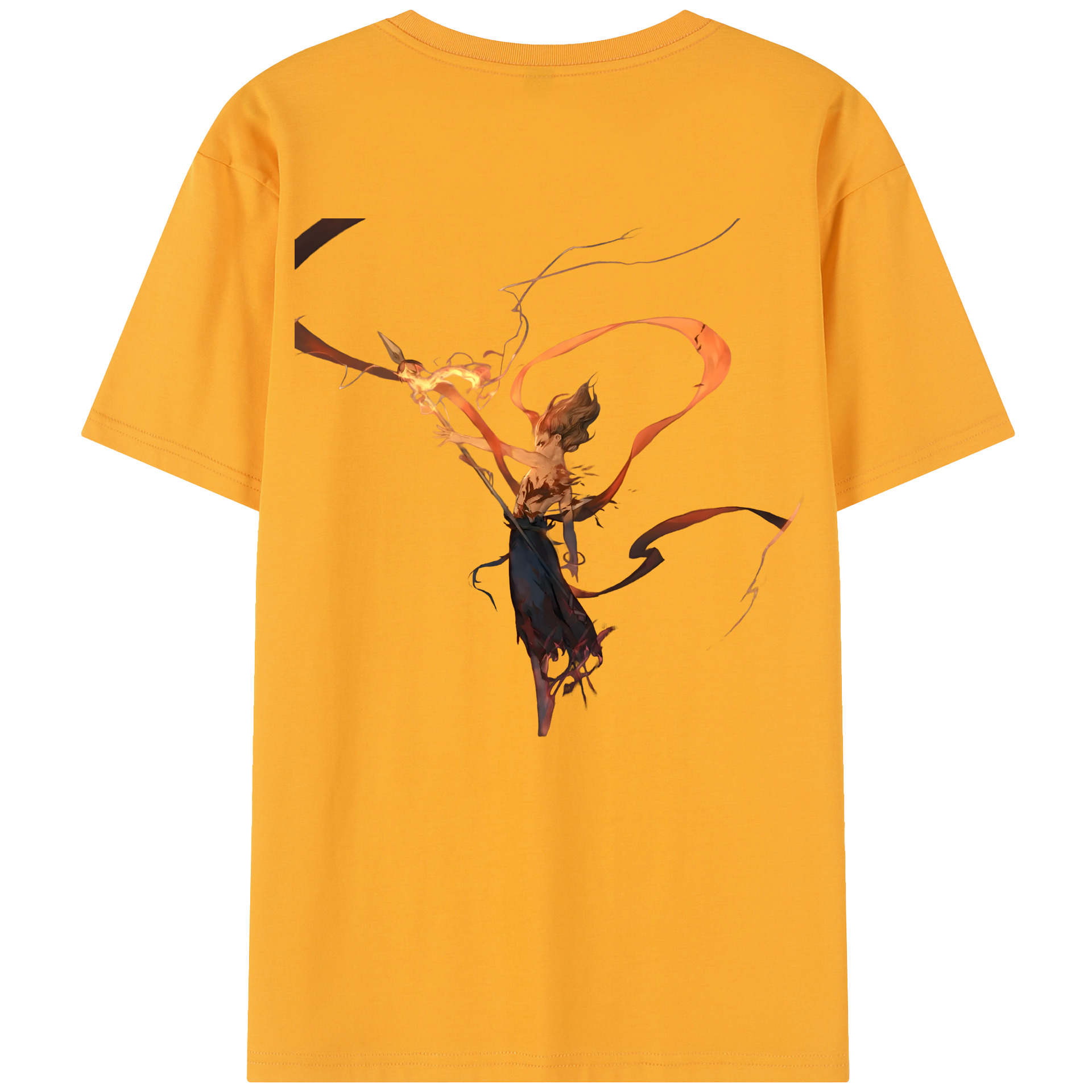 （画像用） Ne Zha 2 ナタ 魔童の大暴れ レディース半袖Tシャツ(バックプリント)