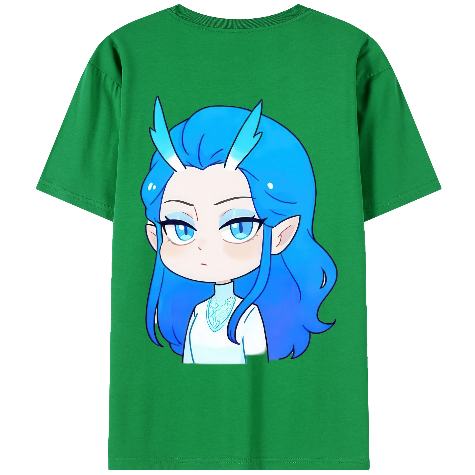 （画像用） Ne Zha 2 ナタ 魔童の大暴れ レディース半袖Tシャツ(バックプリント)