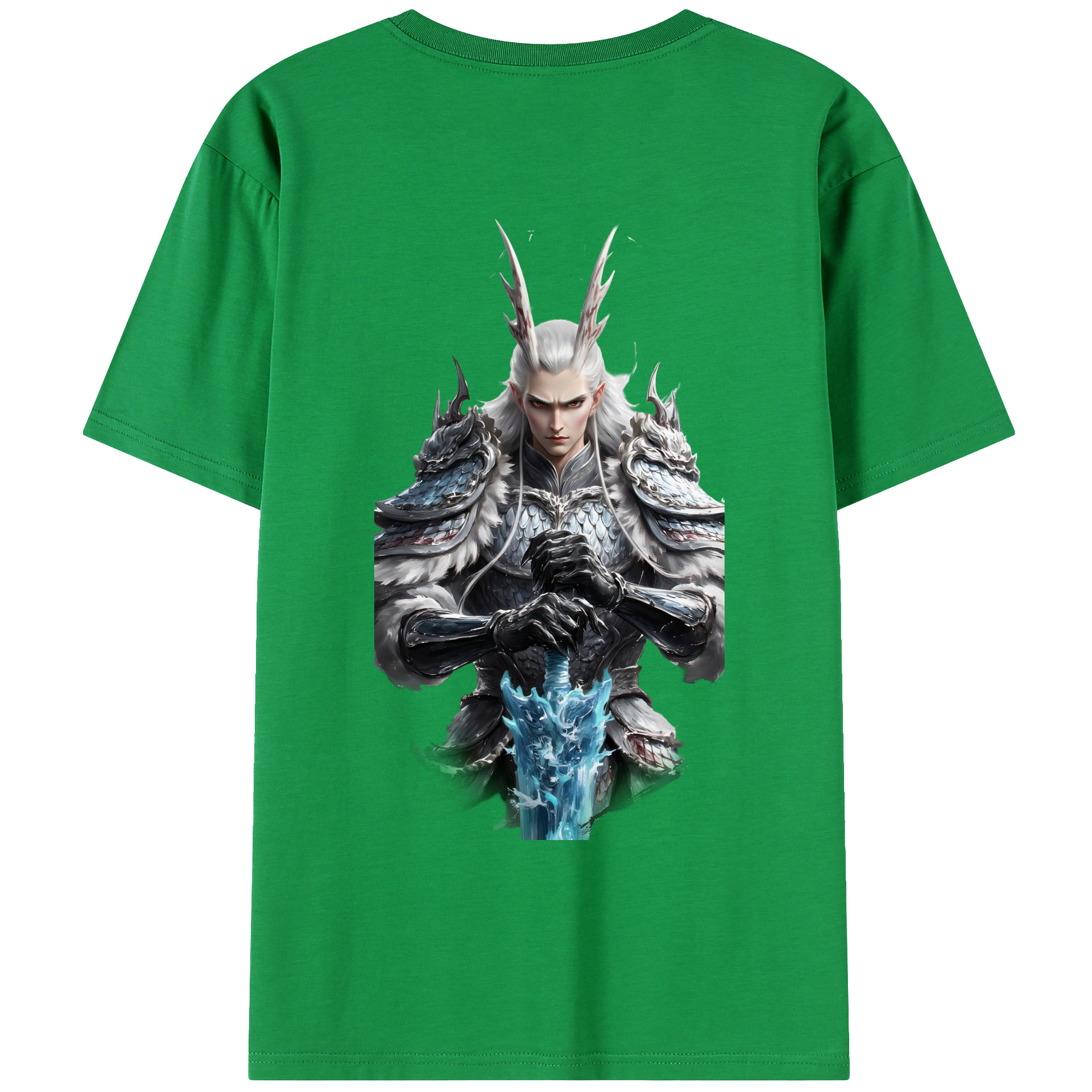 （画像用） Ne Zha 2 ナタ 魔童の大暴れ レディース半袖Tシャツ(バックプリント)