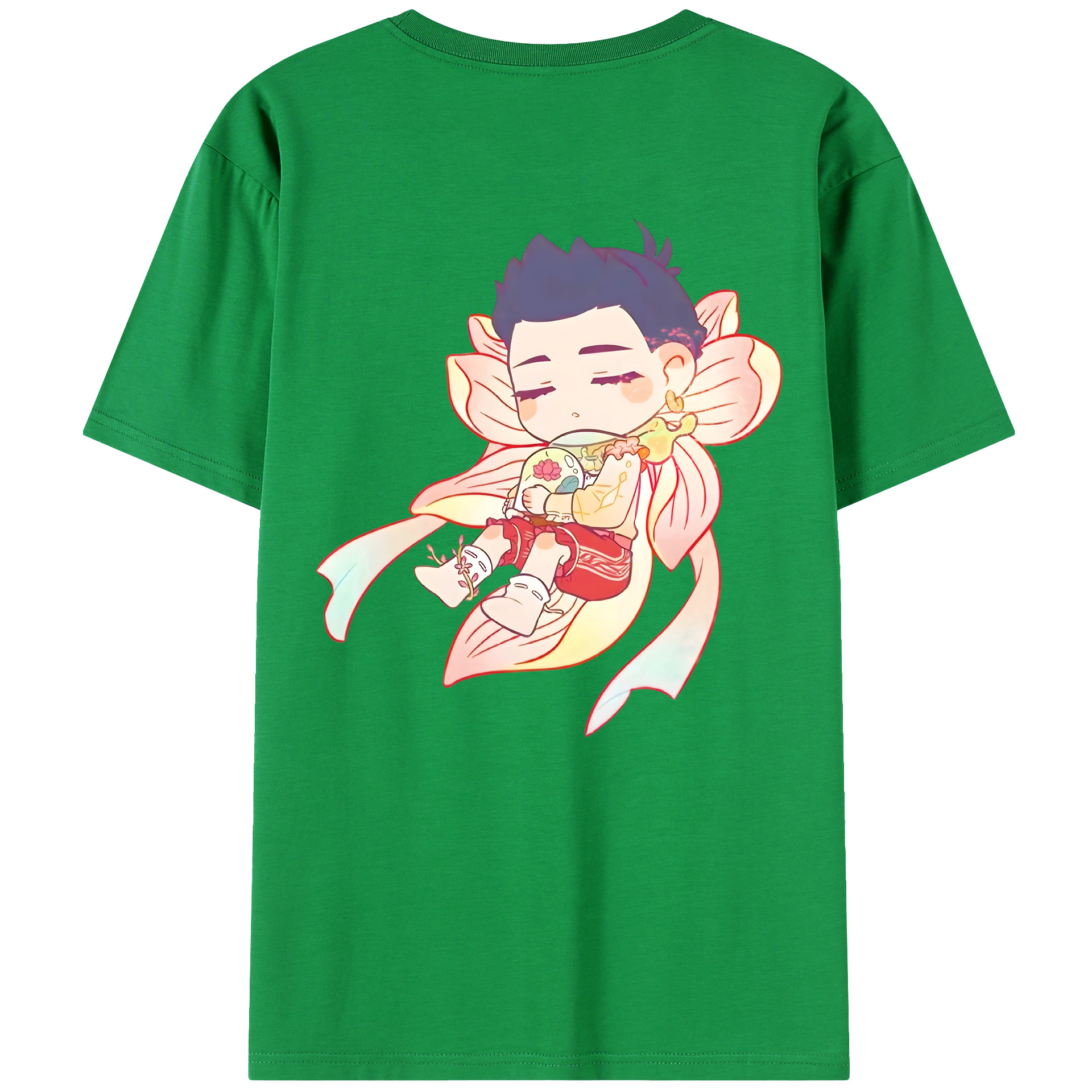 （画像用） Ne Zha 2 ナタ 魔童の大暴れ レディース半袖Tシャツ(バックプリント)