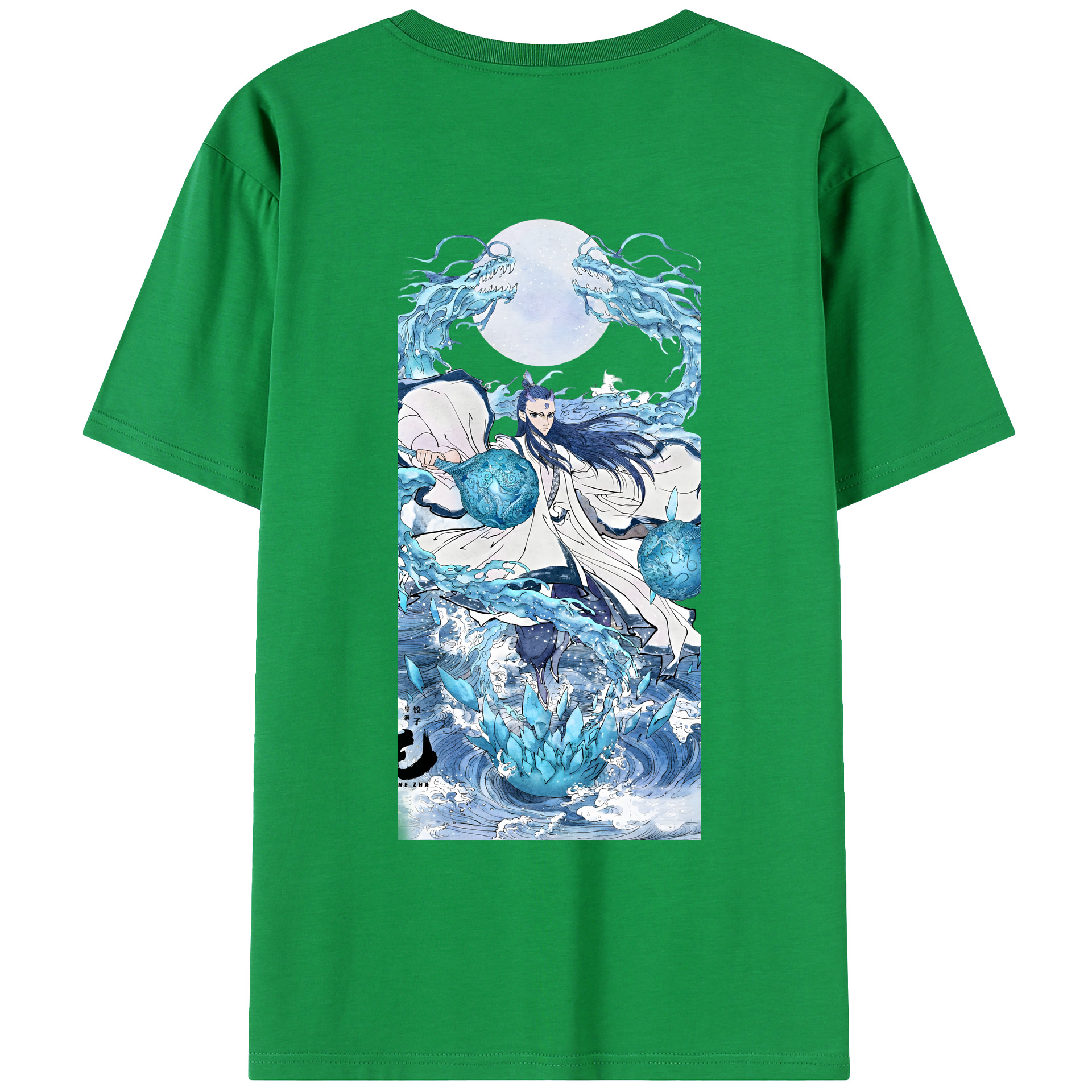 （画像用） Ne Zha 2 ナタ 魔童の大暴れ レディース半袖Tシャツ(バックプリント)