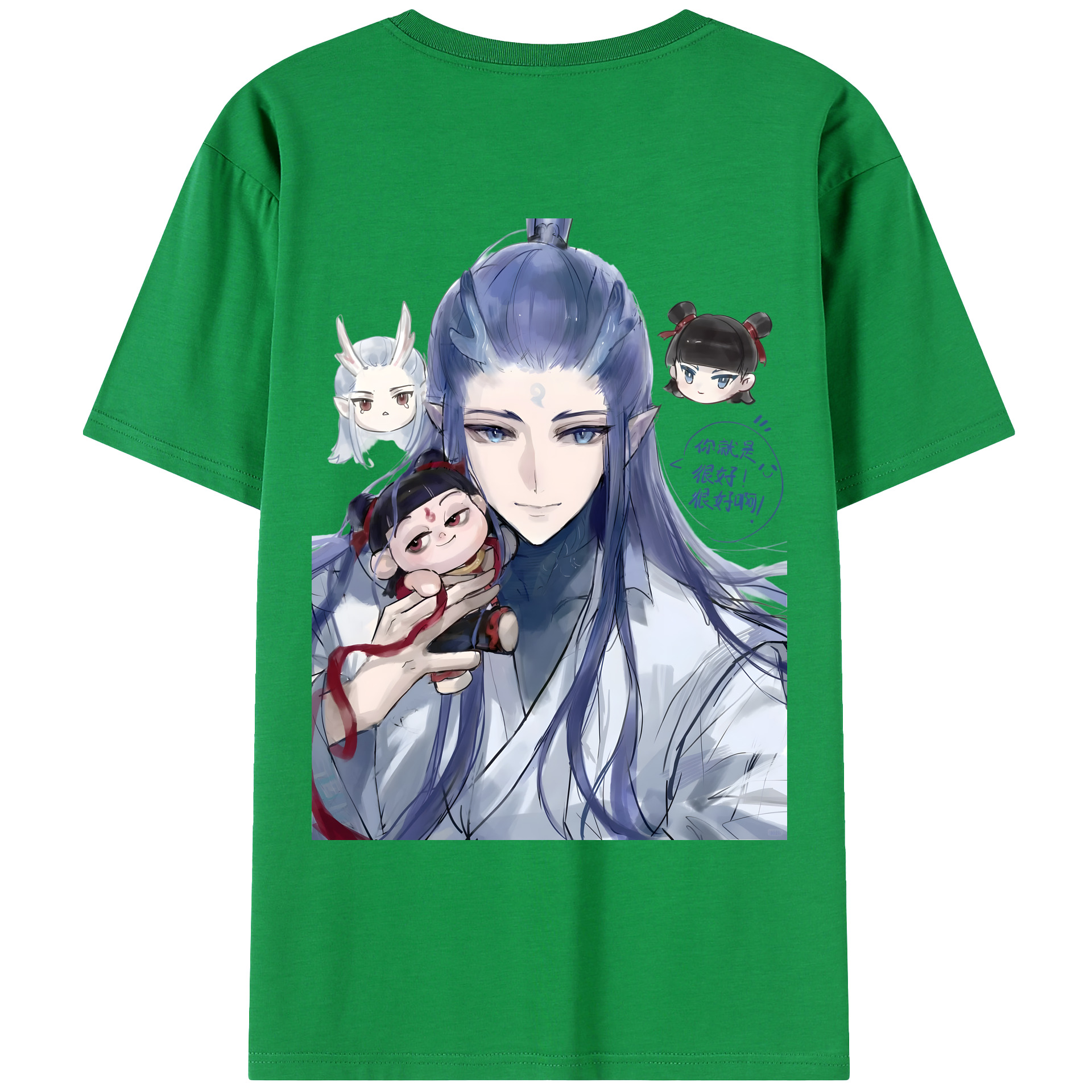 （画像用） Ne Zha 2 ナタ 魔童の大暴れ レディース半袖Tシャツ(バックプリント)