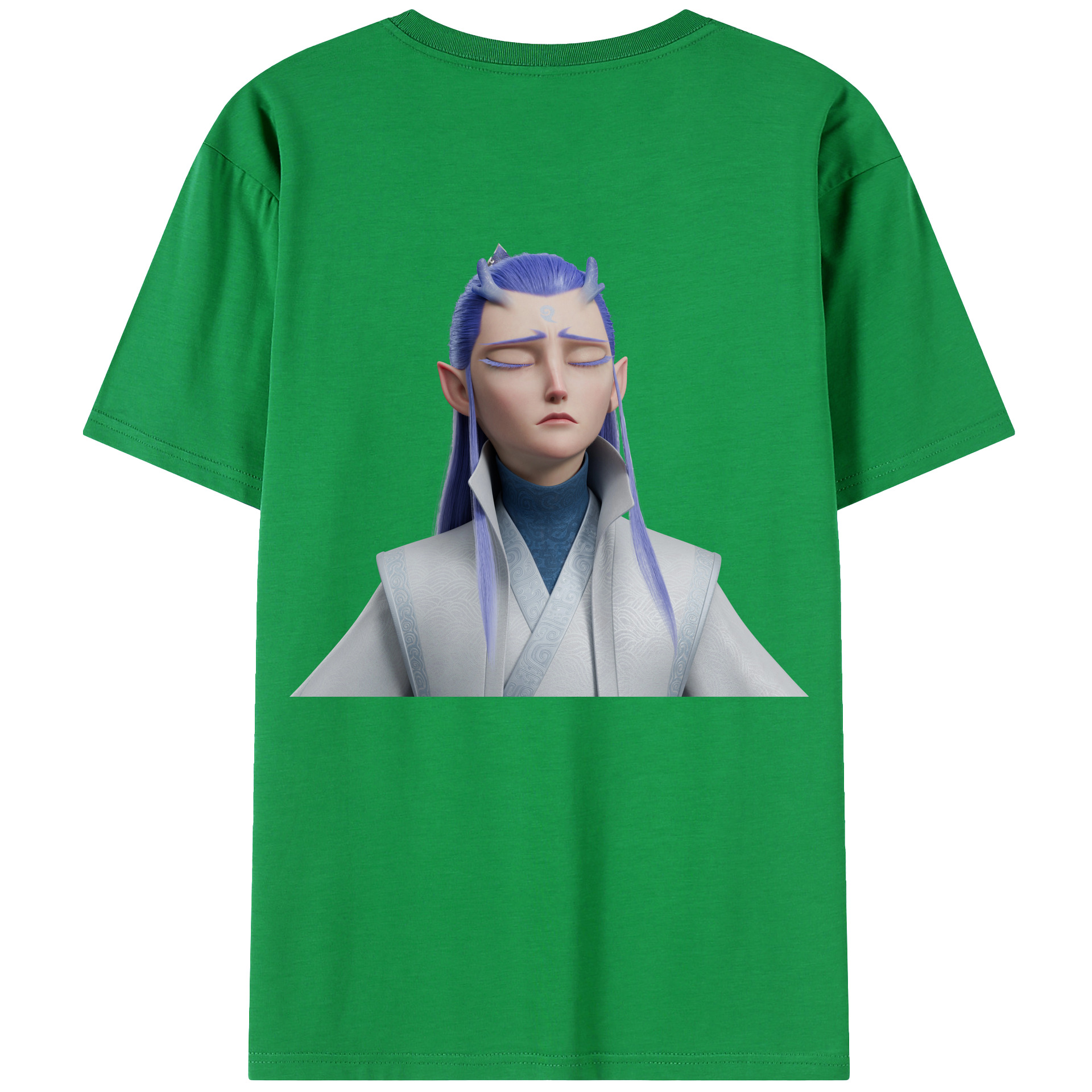 （画像用） Ne Zha 2 ナタ 魔童の大暴れ レディース半袖Tシャツ(バックプリント)