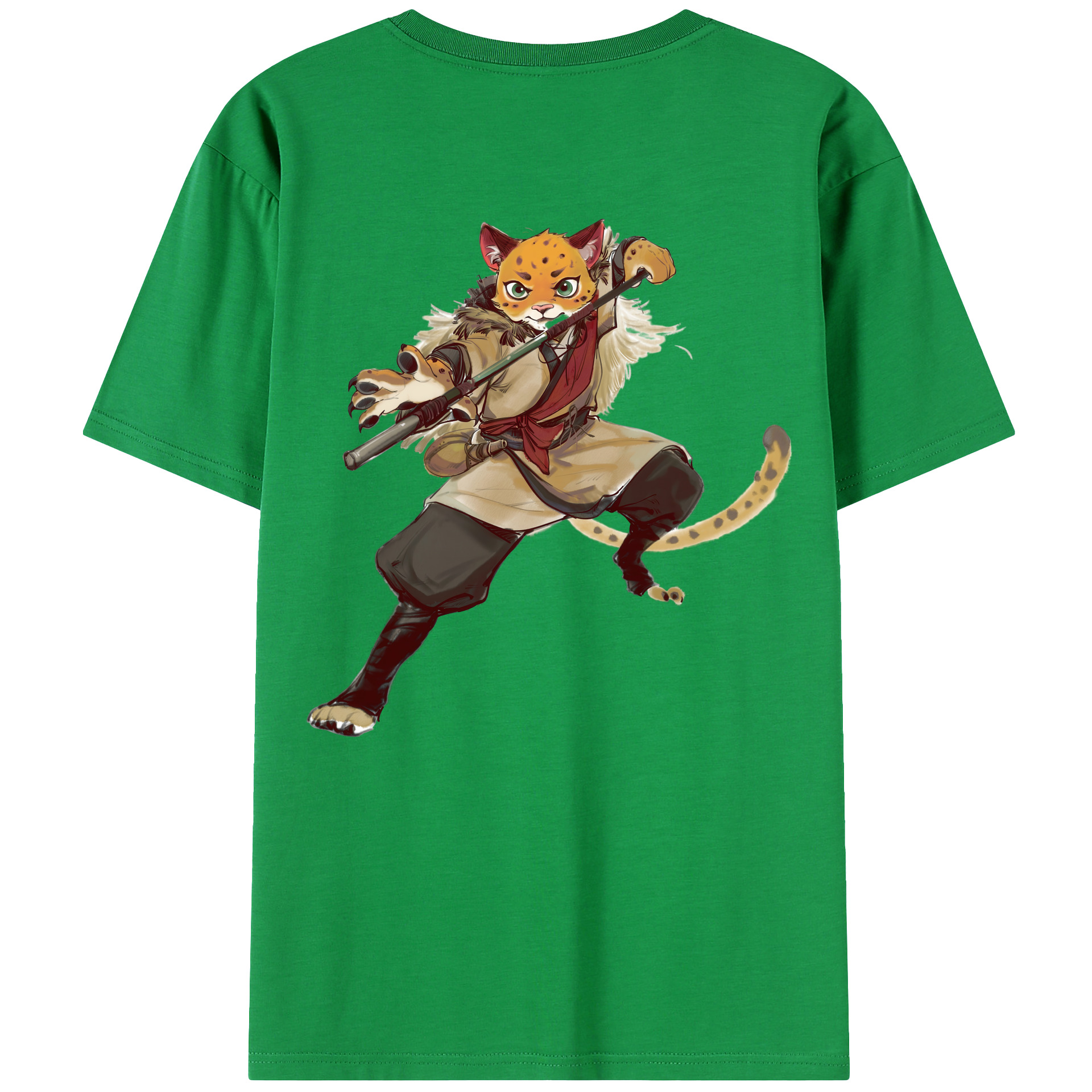 （画像用） Ne Zha 2 ナタ 魔童の大暴れ レディース半袖Tシャツ(バックプリント)