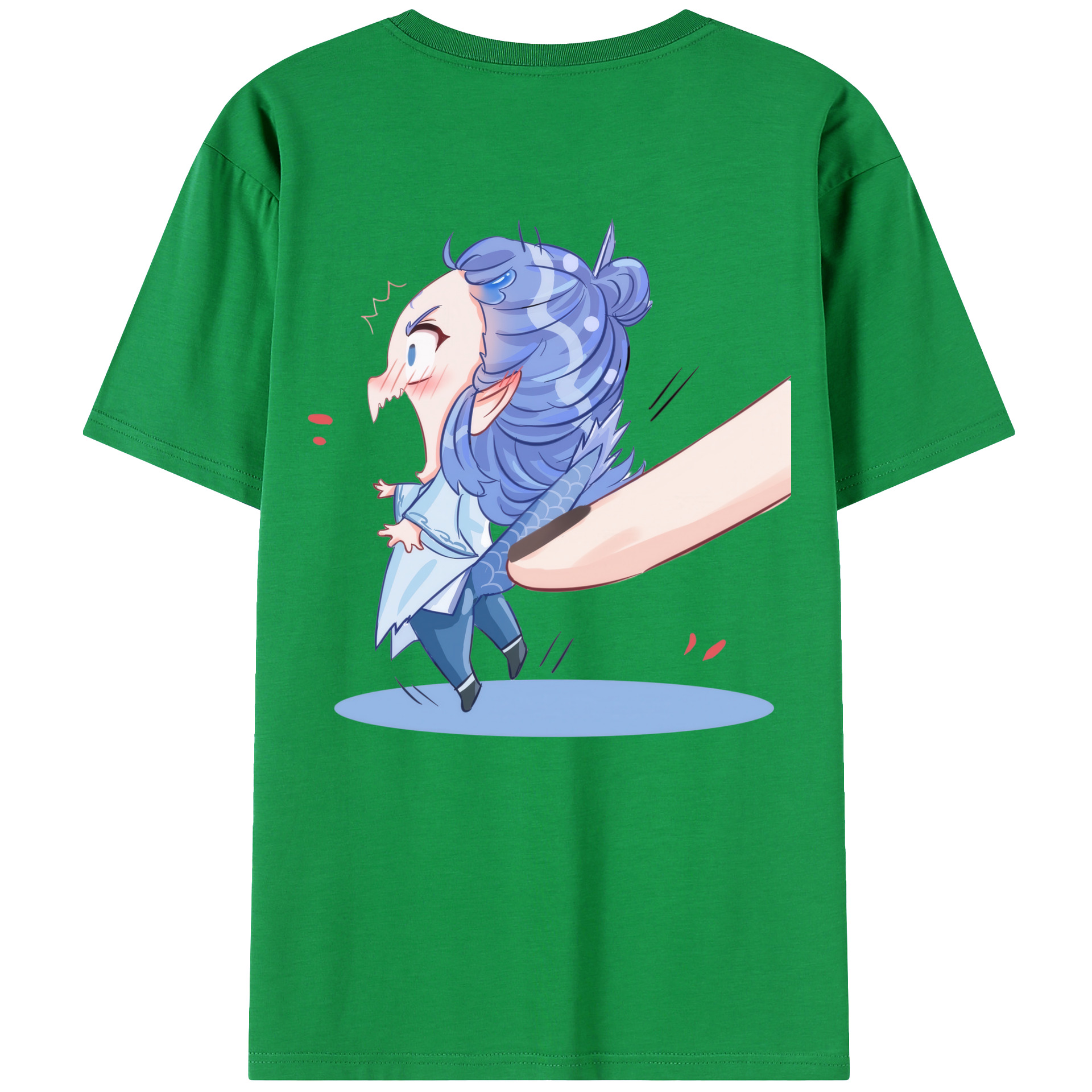 （画像用） Ne Zha 2 ナタ 魔童の大暴れ レディース半袖Tシャツ(バックプリント)