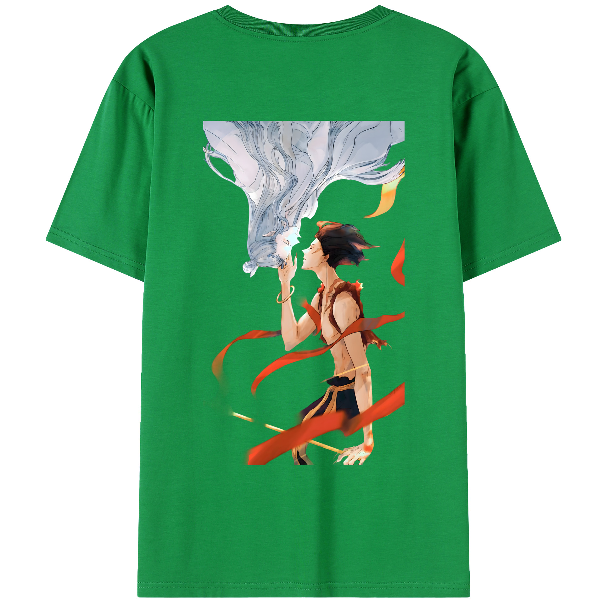 （画像用） Ne Zha 2 ナタ 魔童の大暴れ レディース半袖Tシャツ(バックプリント)