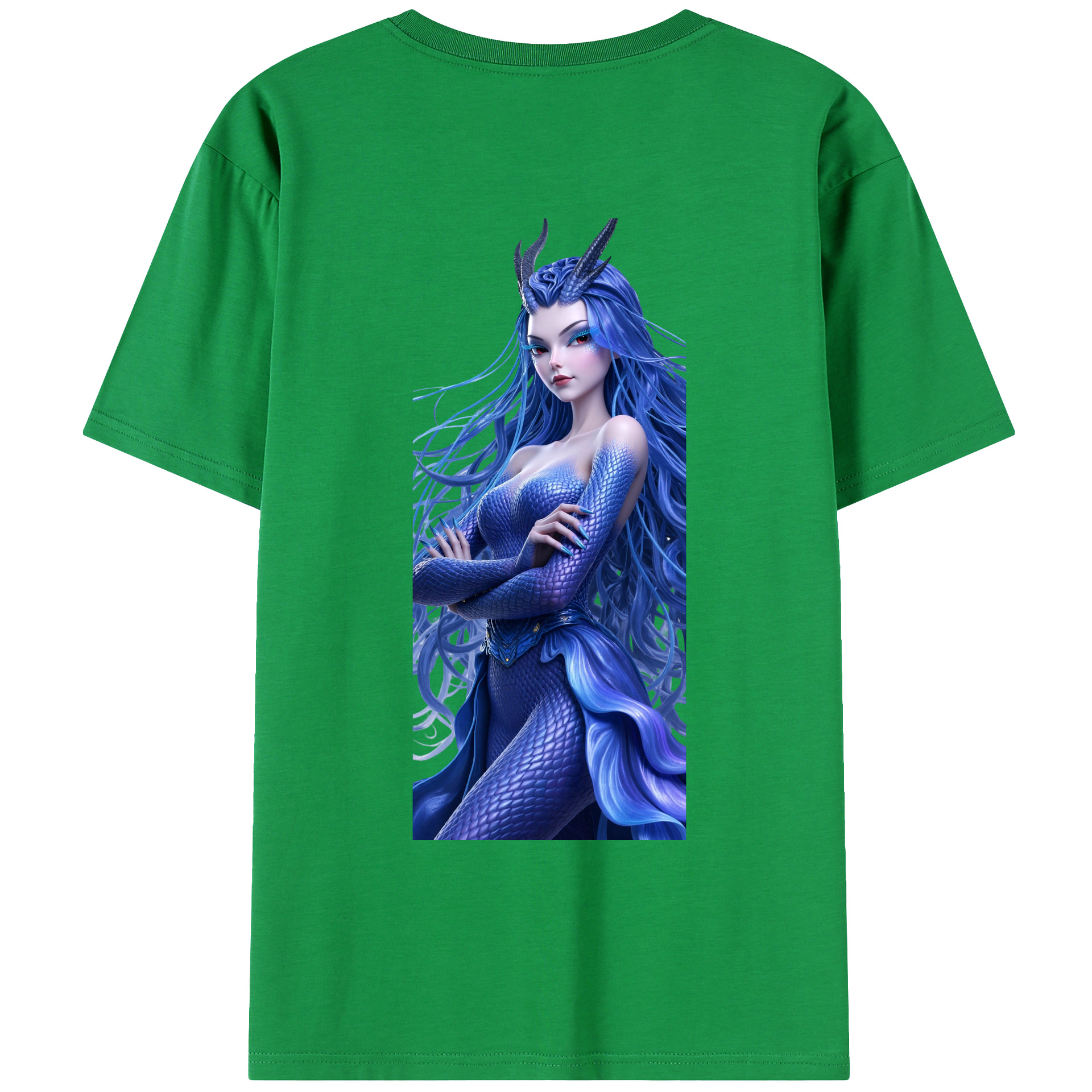 （画像用） Ne Zha 2 ナタ 魔童の大暴れ レディース半袖Tシャツ(バックプリント)