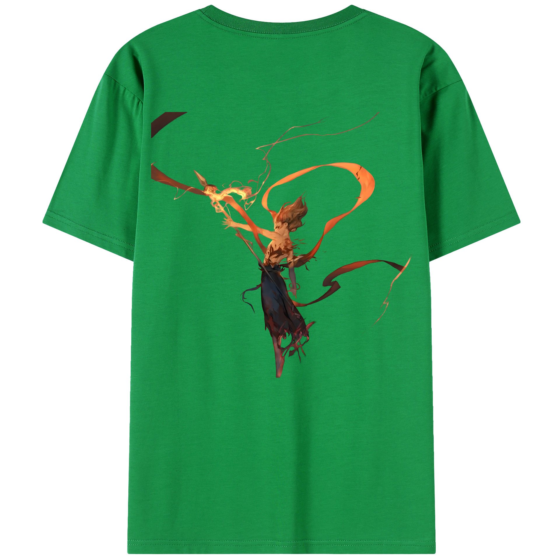 （画像用） Ne Zha 2 ナタ 魔童の大暴れ レディース半袖Tシャツ(バックプリント)
