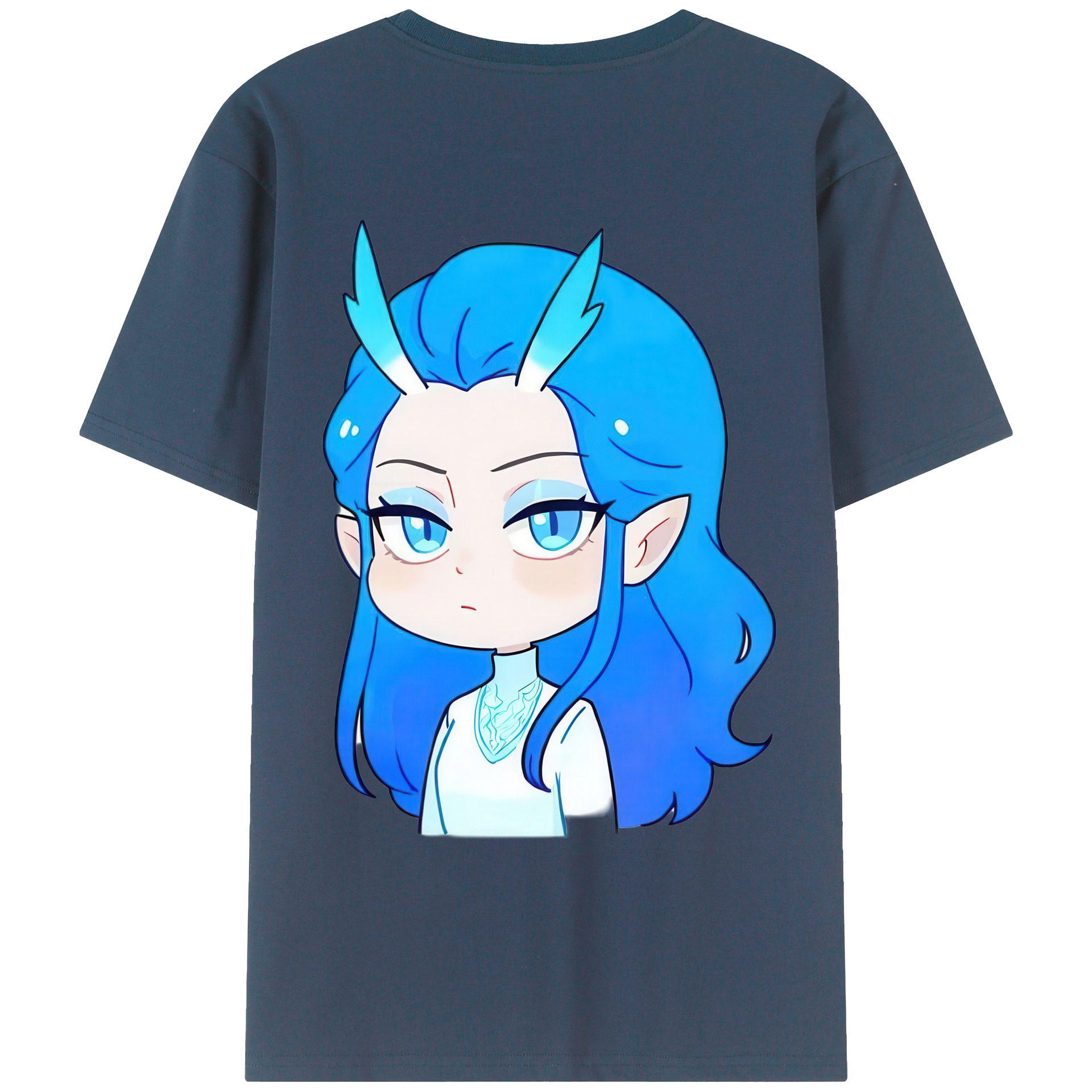 （画像用） Ne Zha 2 ナタ 魔童の大暴れ レディース半袖Tシャツ(バックプリント)