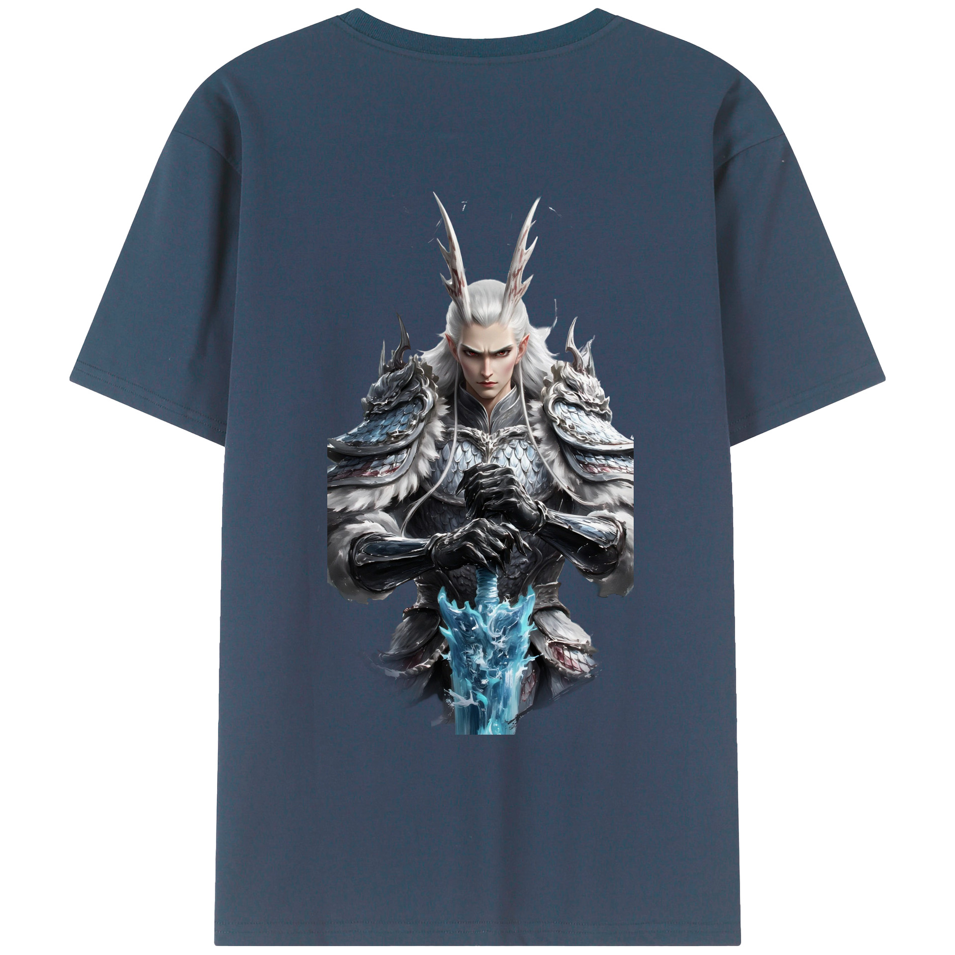 （画像用） Ne Zha 2 ナタ 魔童の大暴れ レディース半袖Tシャツ(バックプリント)