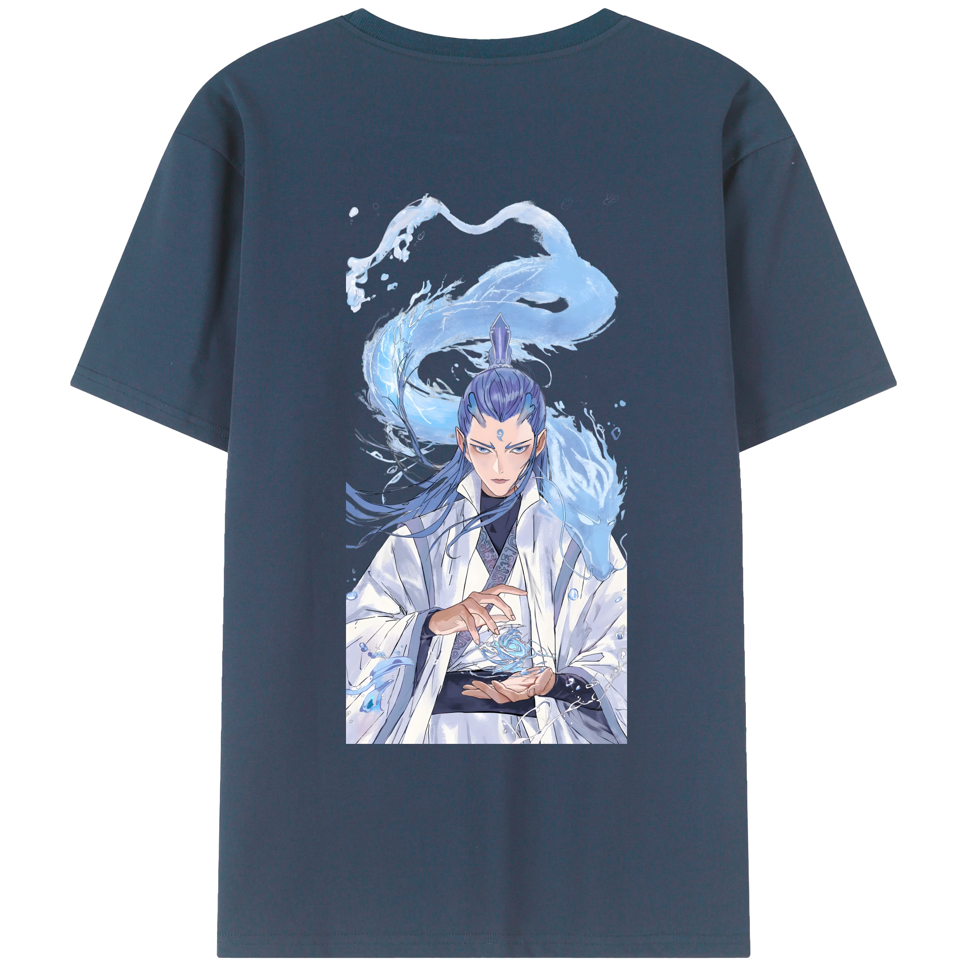 （画像用） Ne Zha 2 ナタ 魔童の大暴れ レディース半袖Tシャツ(バックプリント)