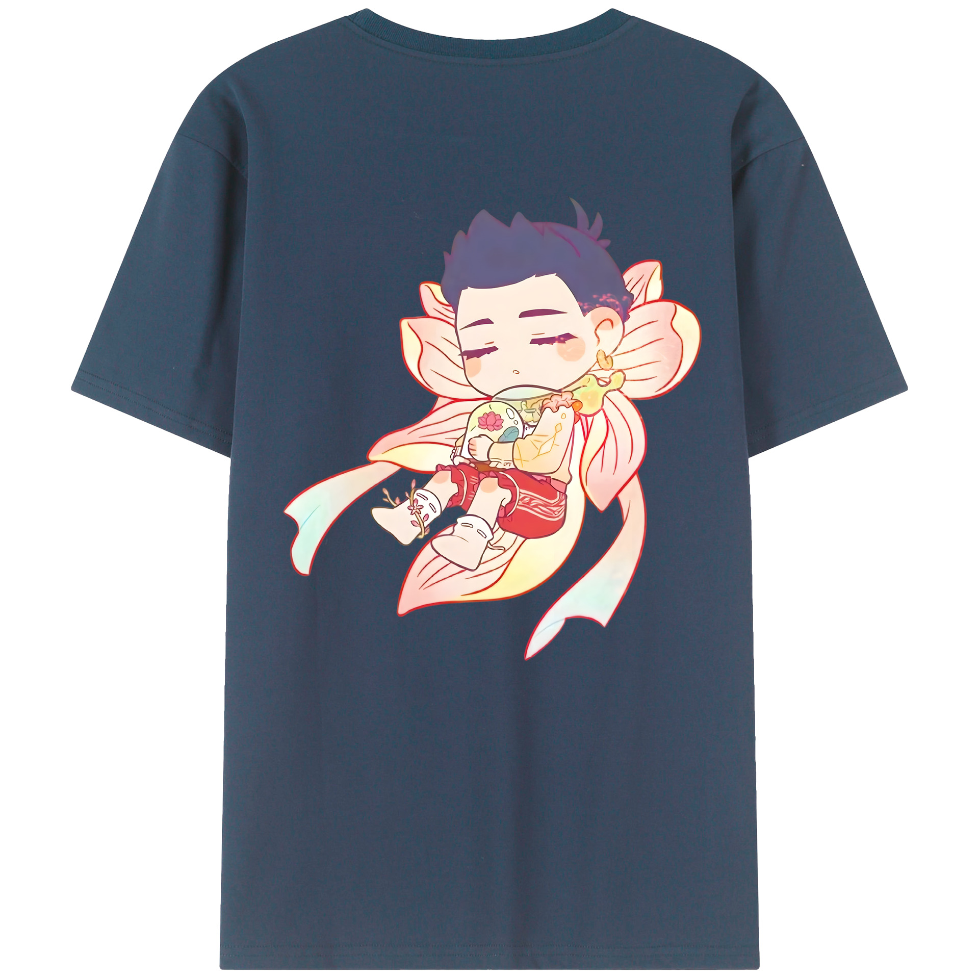 （画像用） Ne Zha 2 ナタ 魔童の大暴れ レディース半袖Tシャツ(バックプリント)