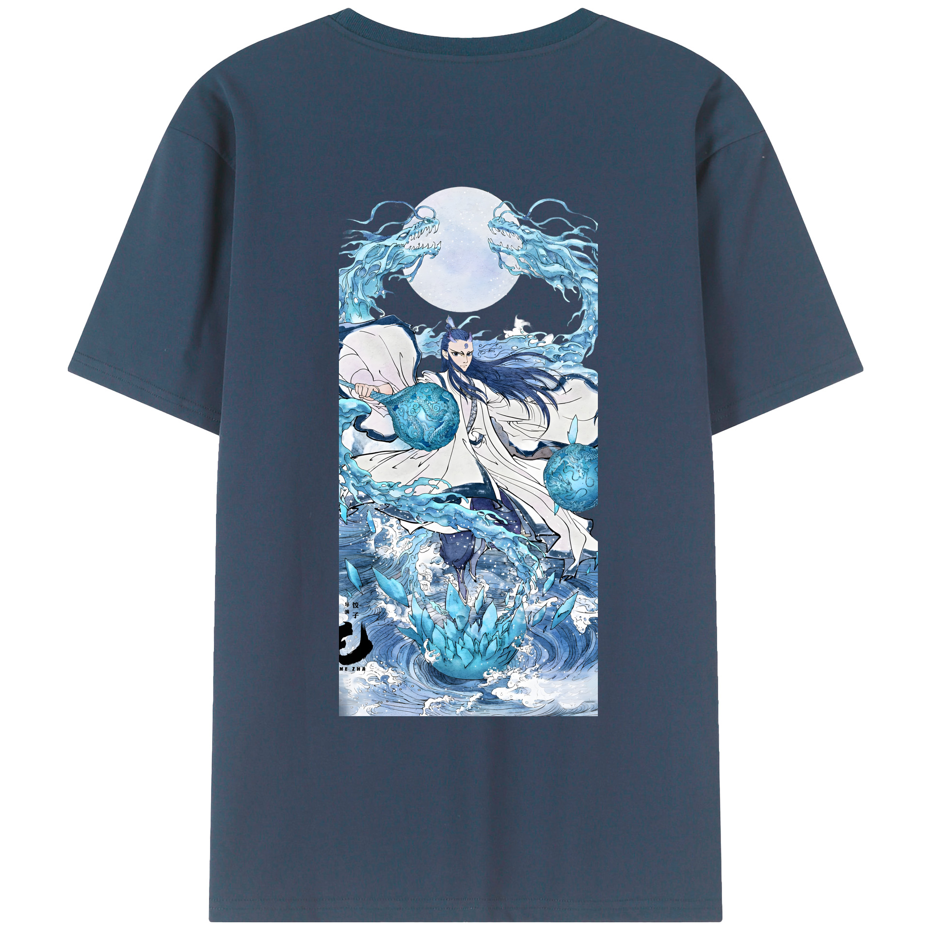 （画像用） Ne Zha 2 ナタ 魔童の大暴れ レディース半袖Tシャツ(バックプリント)