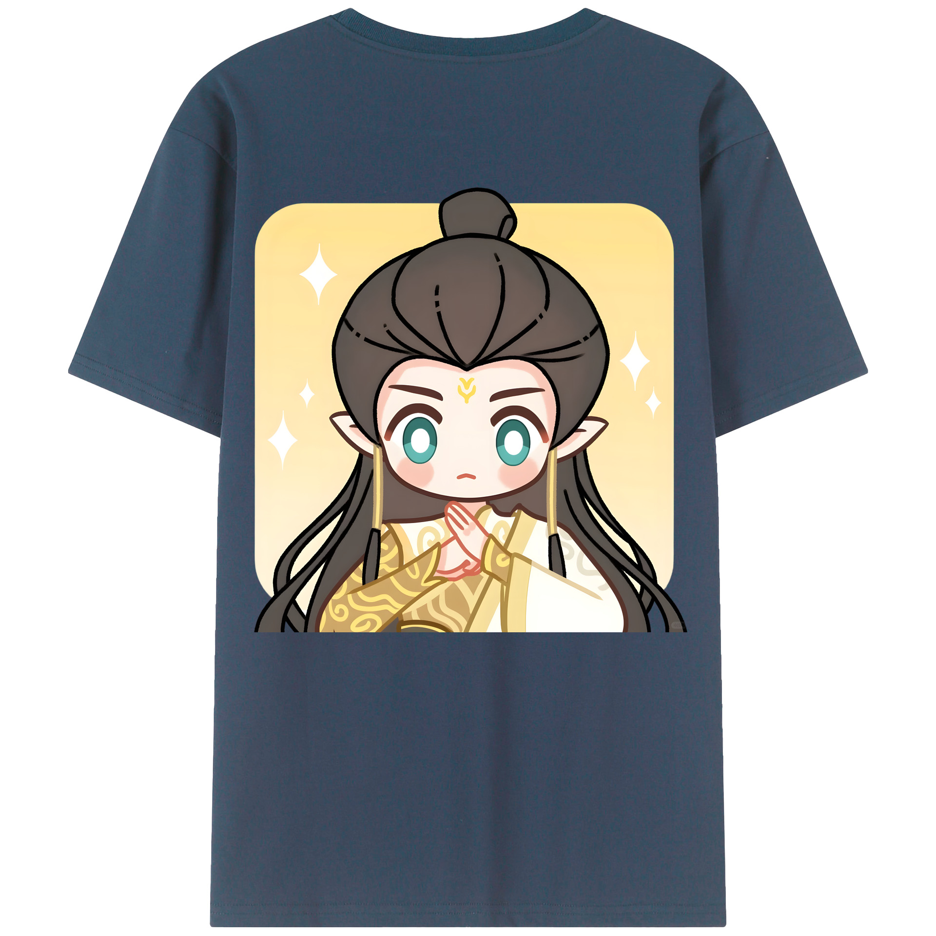 （画像用） Ne Zha 2 ナタ 魔童の大暴れ レディース半袖Tシャツ(バックプリント)