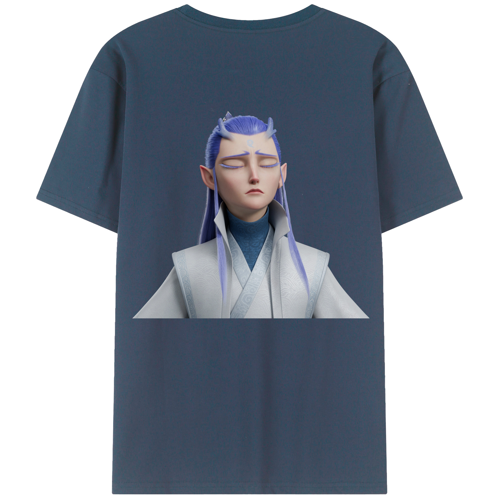 （画像用） Ne Zha 2 ナタ 魔童の大暴れ レディース半袖Tシャツ(バックプリント)