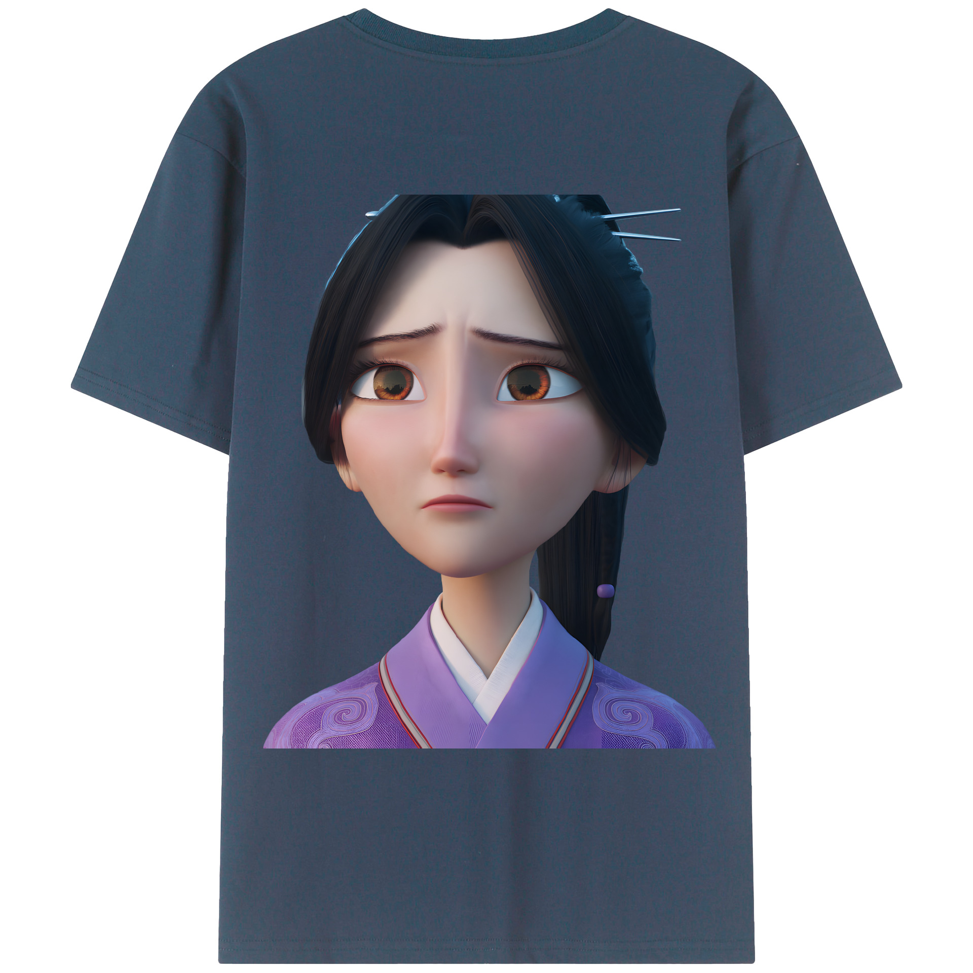 （画像用） Ne Zha 2 ナタ 魔童の大暴れ レディース半袖Tシャツ(バックプリント)