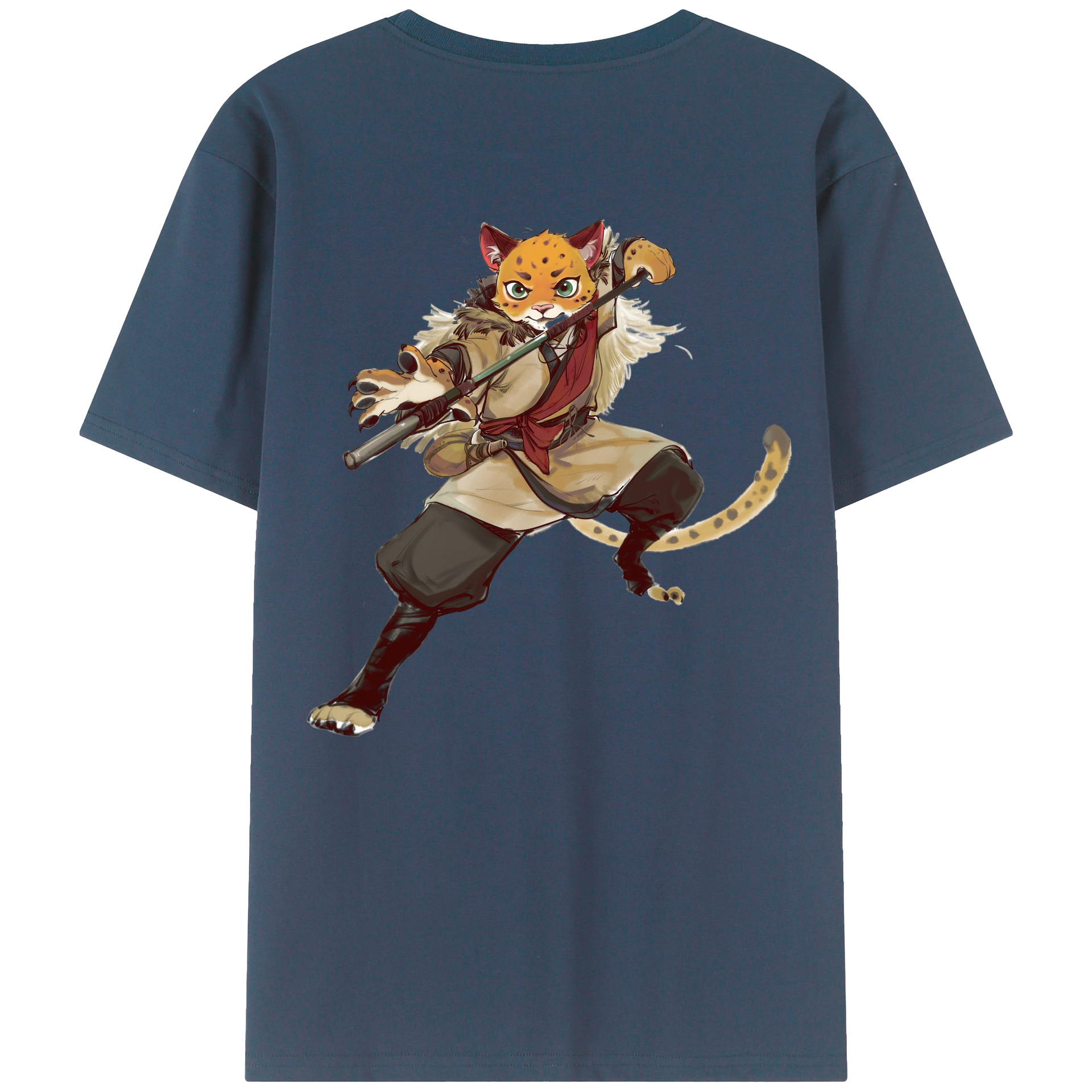 （画像用） Ne Zha 2 ナタ 魔童の大暴れ レディース半袖Tシャツ(バックプリント)