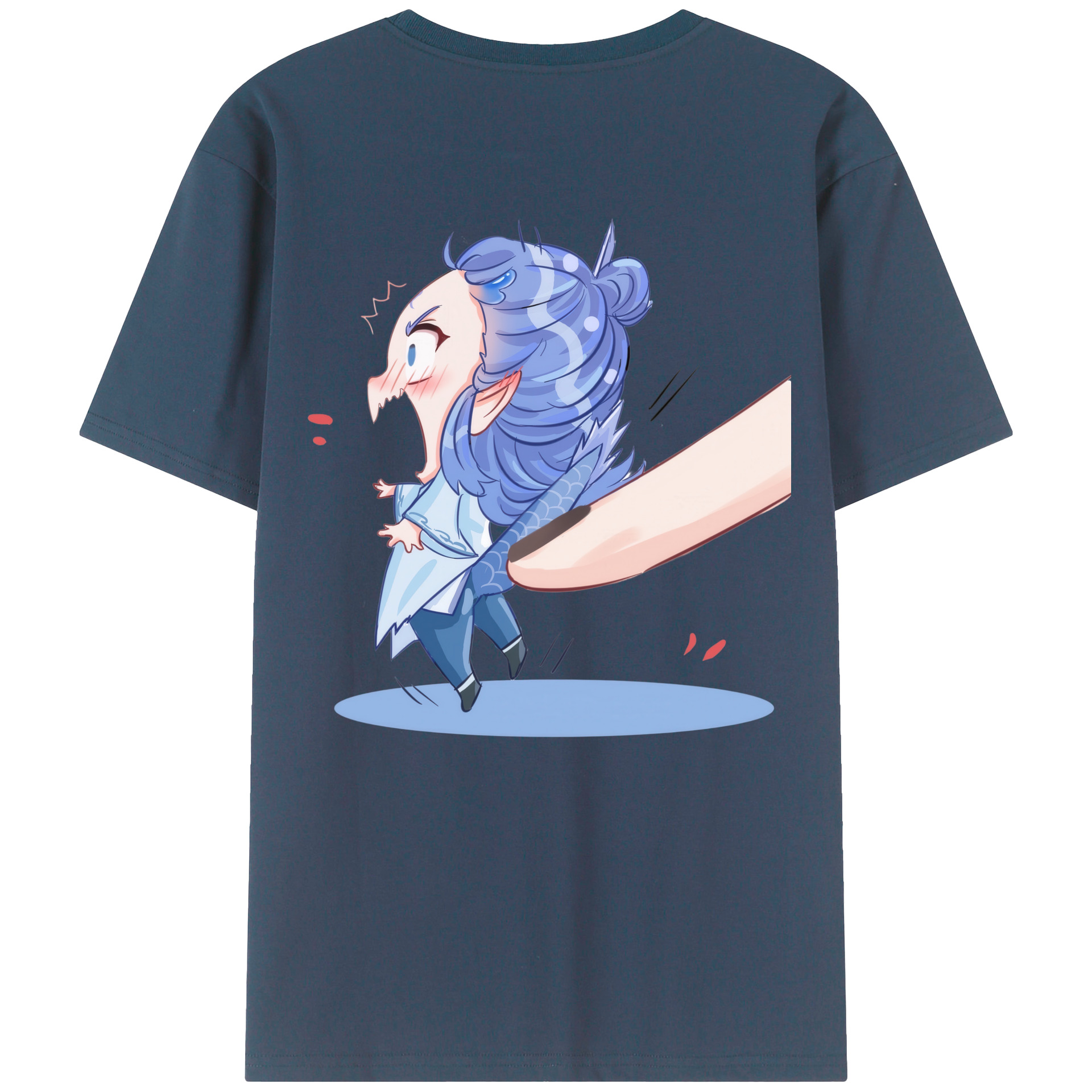 （画像用） Ne Zha 2 ナタ 魔童の大暴れ レディース半袖Tシャツ(バックプリント)