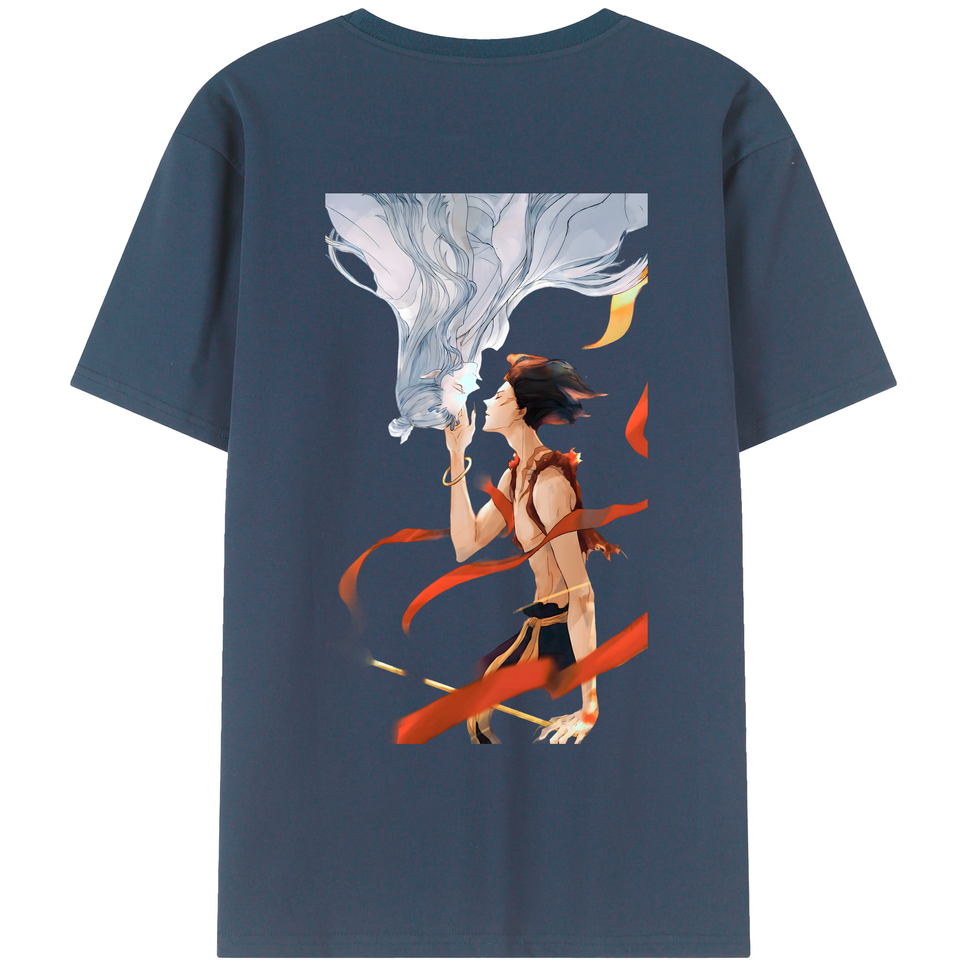 （画像用） Ne Zha 2 ナタ 魔童の大暴れ レディース半袖Tシャツ(バックプリント)
