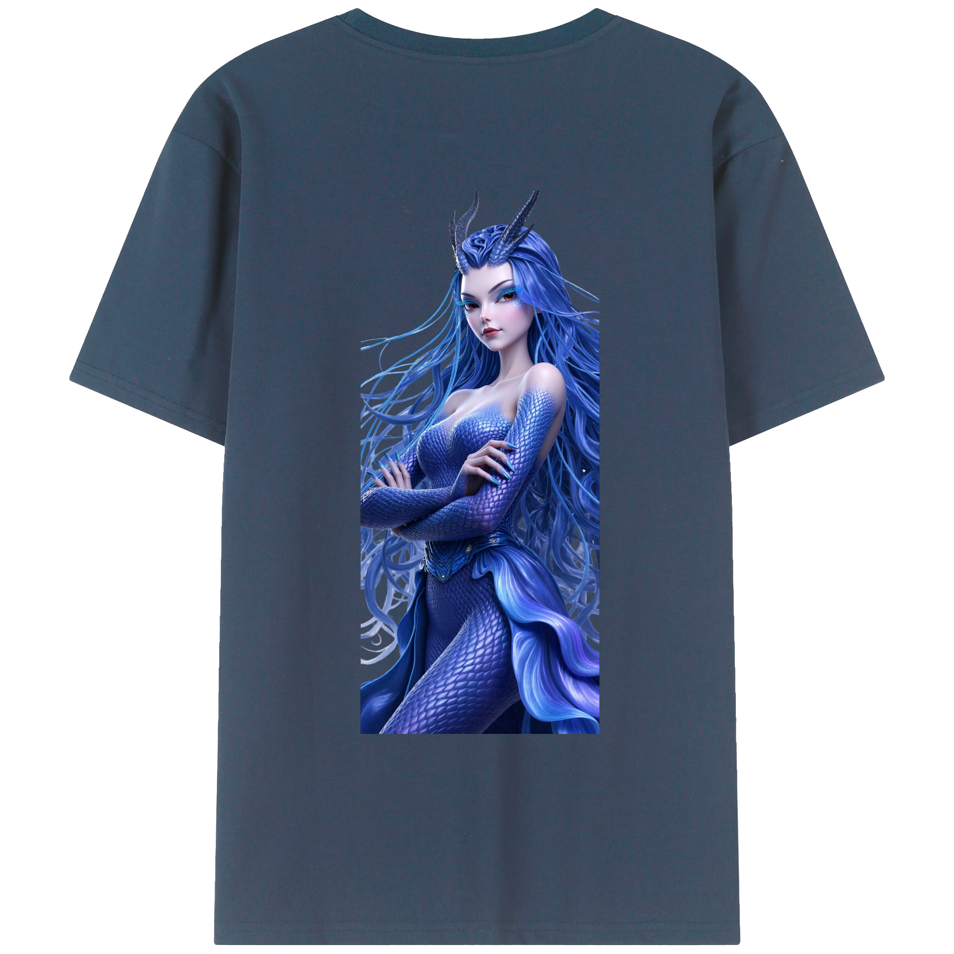 （画像用） Ne Zha 2 ナタ 魔童の大暴れ レディース半袖Tシャツ(バックプリント)