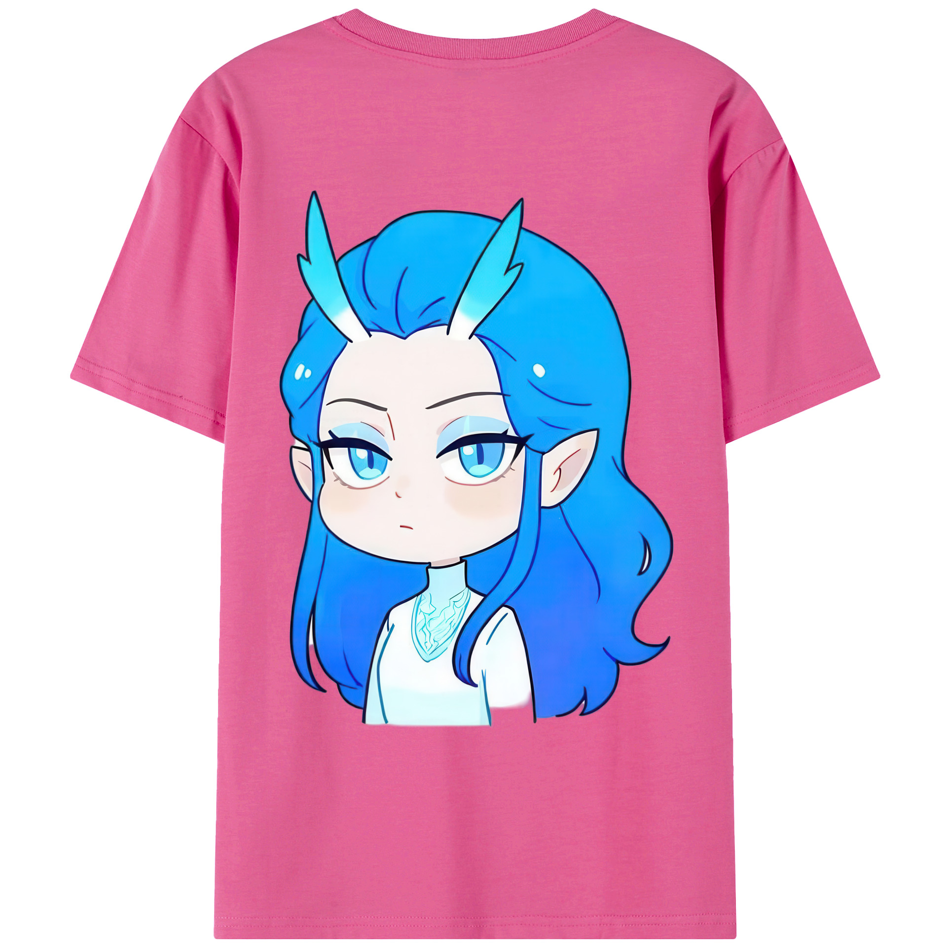 （画像用） Ne Zha 2 ナタ 魔童の大暴れ レディース半袖Tシャツ(バックプリント)