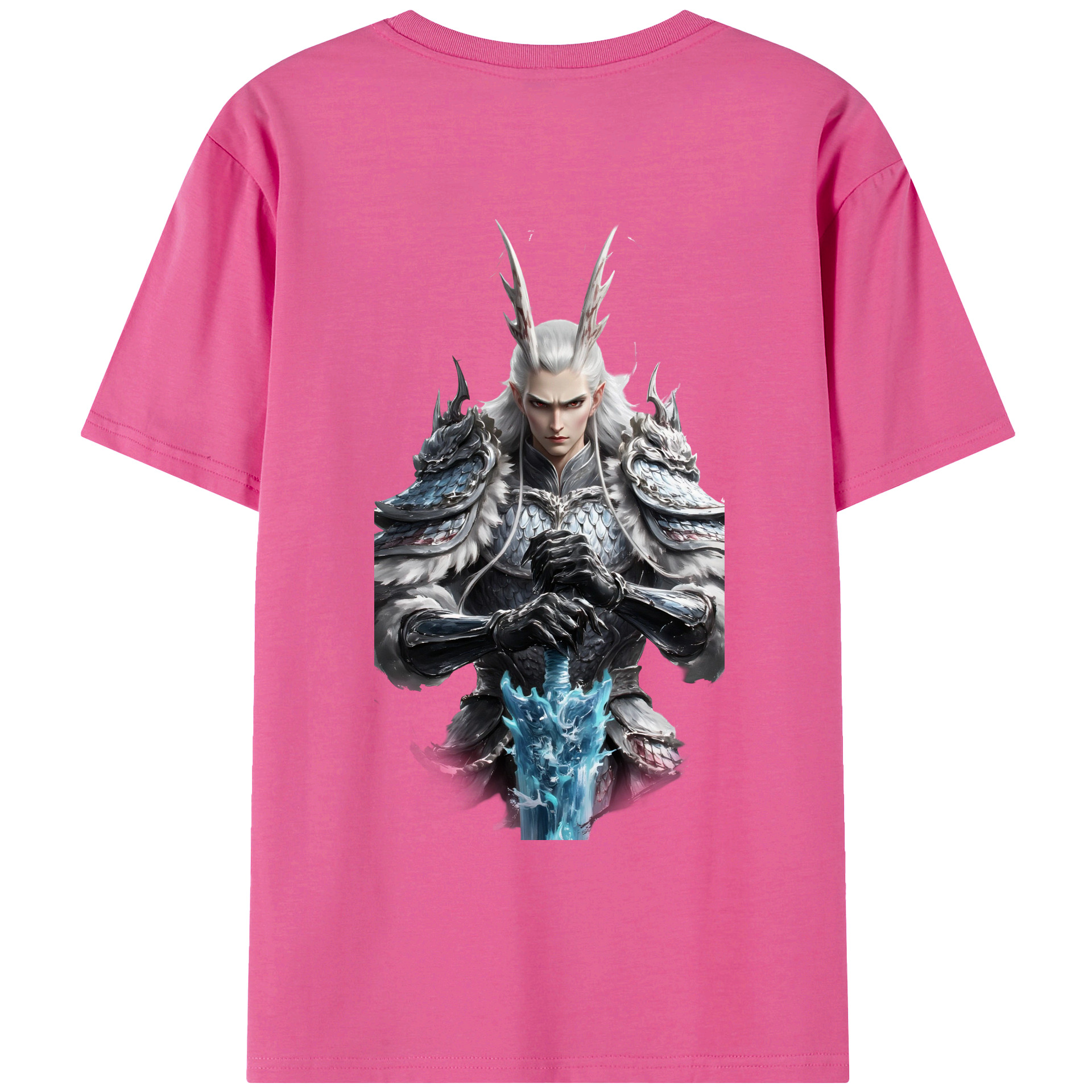 （画像用） Ne Zha 2 ナタ 魔童の大暴れ レディース半袖Tシャツ(バックプリント)