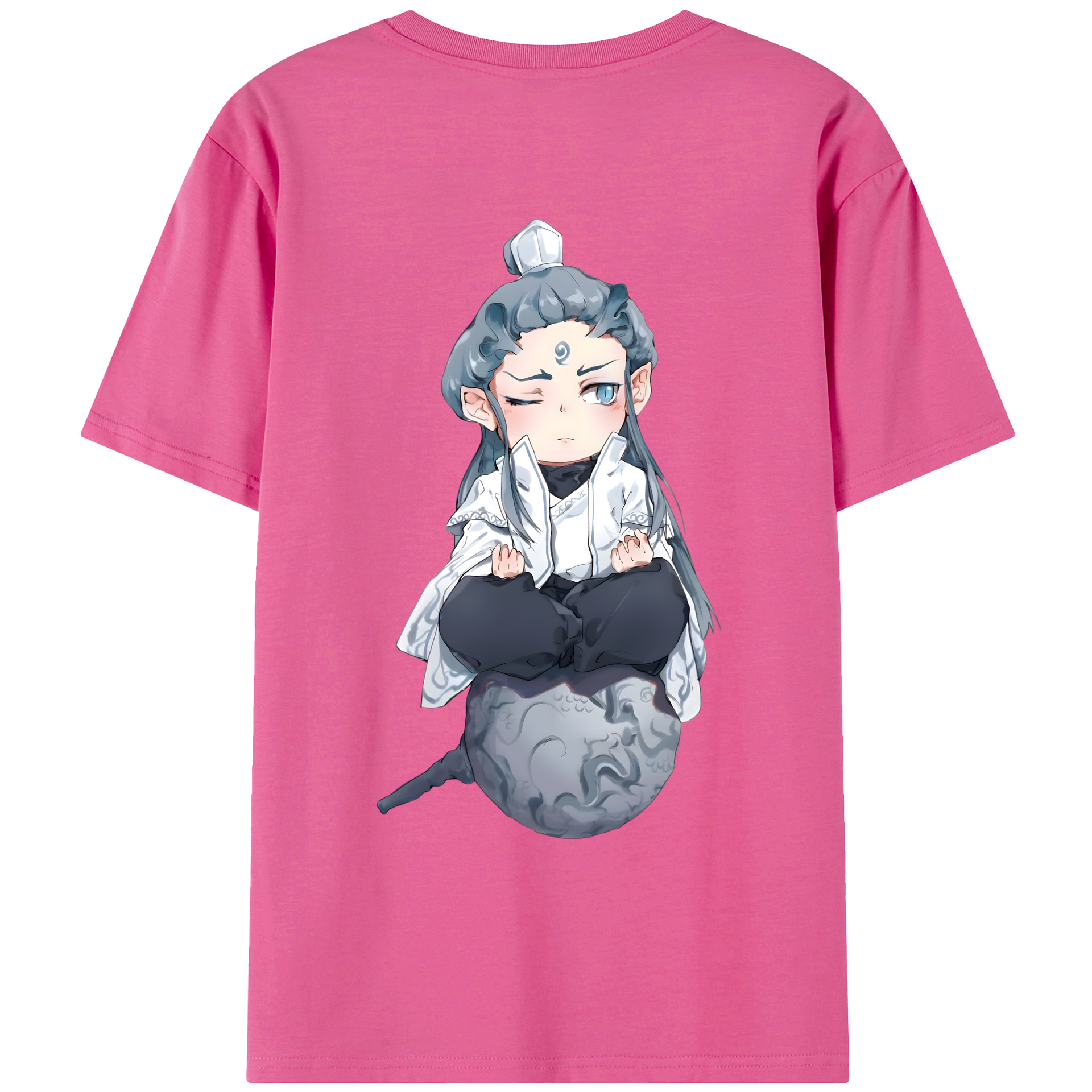 （画像用） Ne Zha 2 ナタ 魔童の大暴れ レディース半袖Tシャツ(バックプリント)